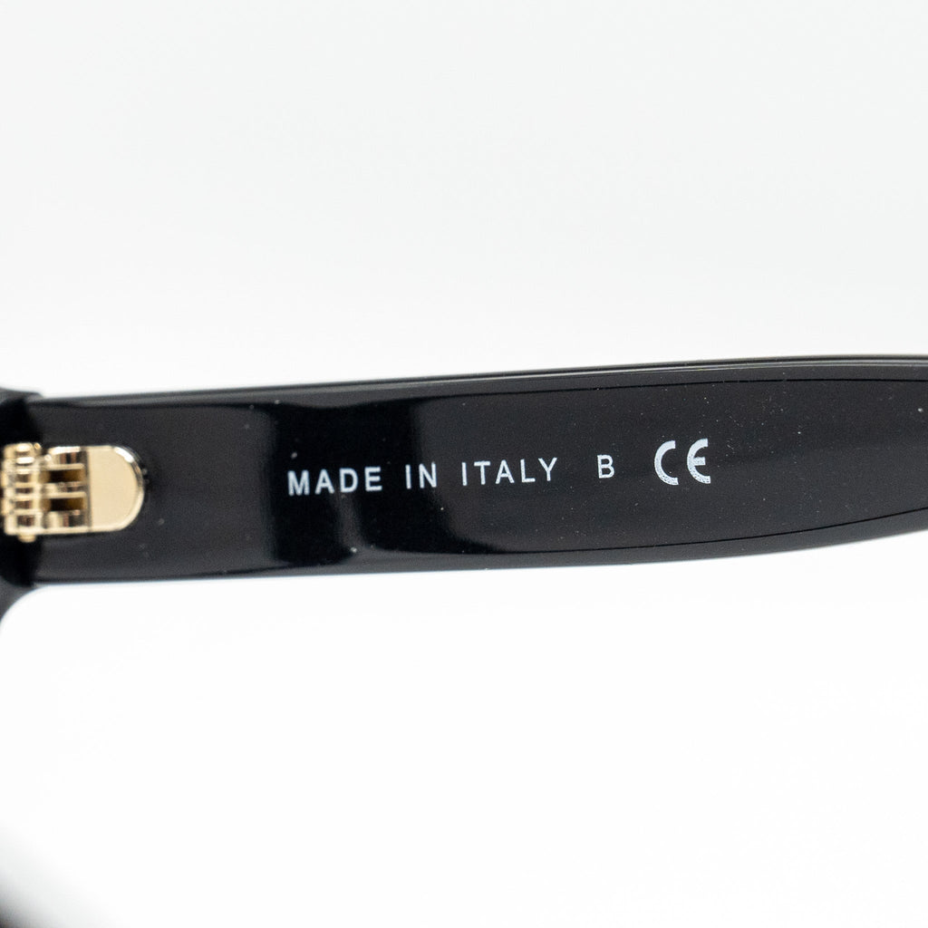 Chanel Square Glasses Frame With Chanel Letter Black