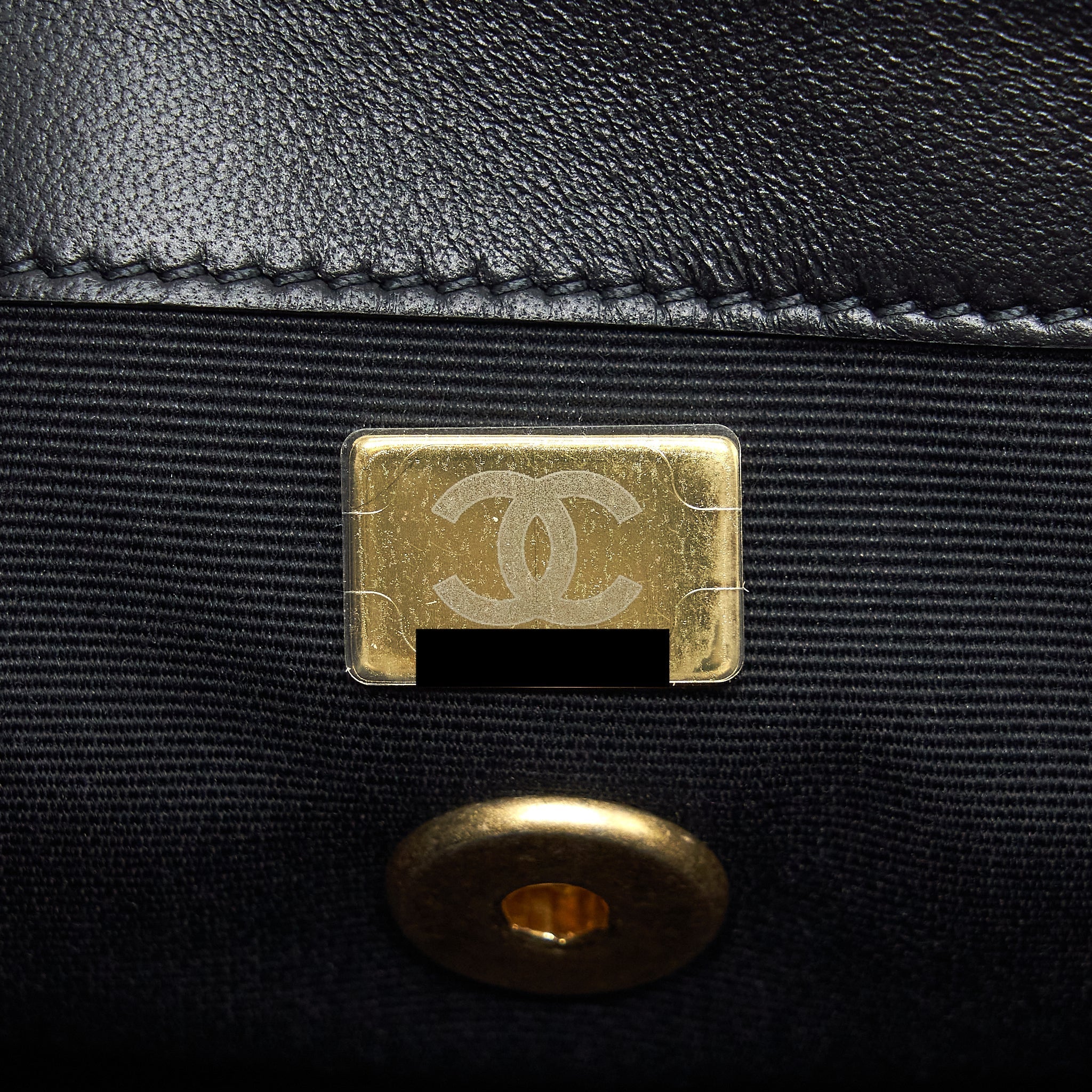 Chanel 22P New Square Flap Bag Caviar Black Brushed