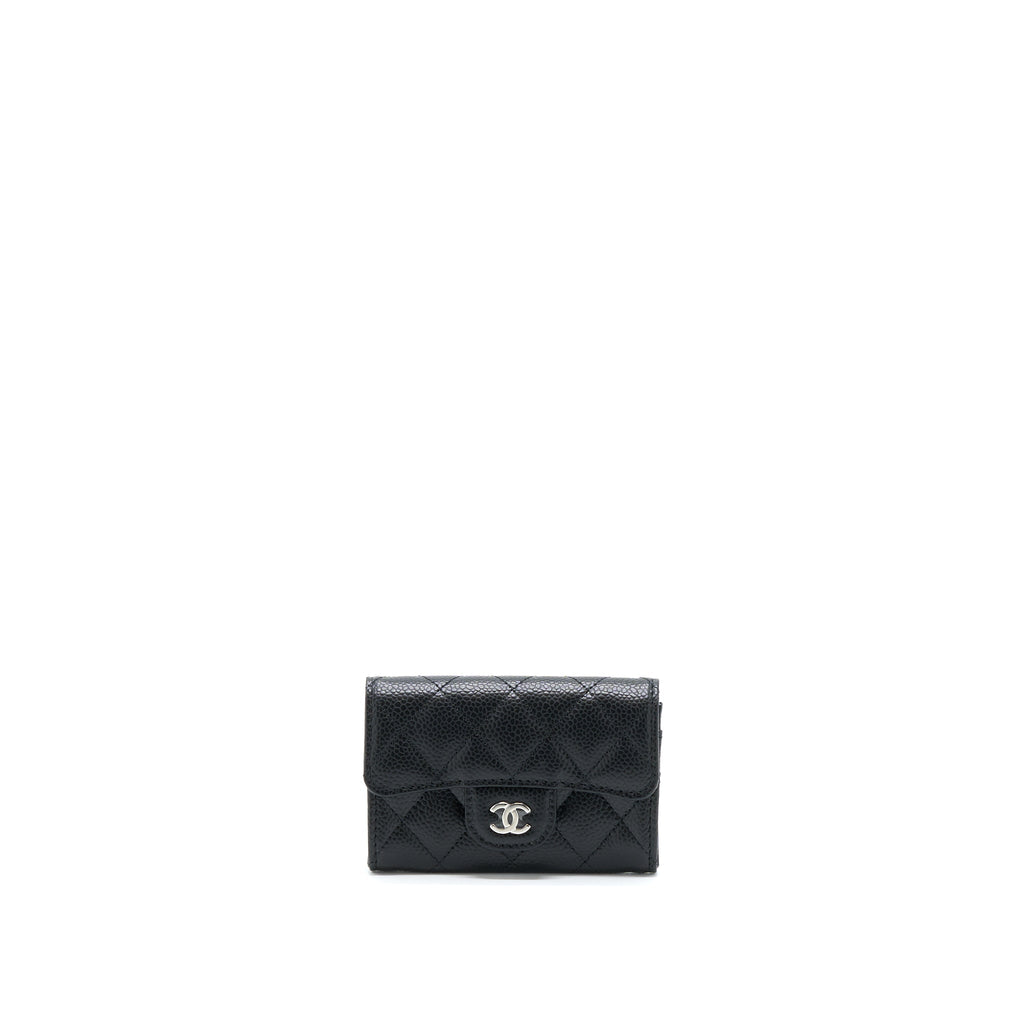 Chanel Classic Flap Card Holder Caviar Black