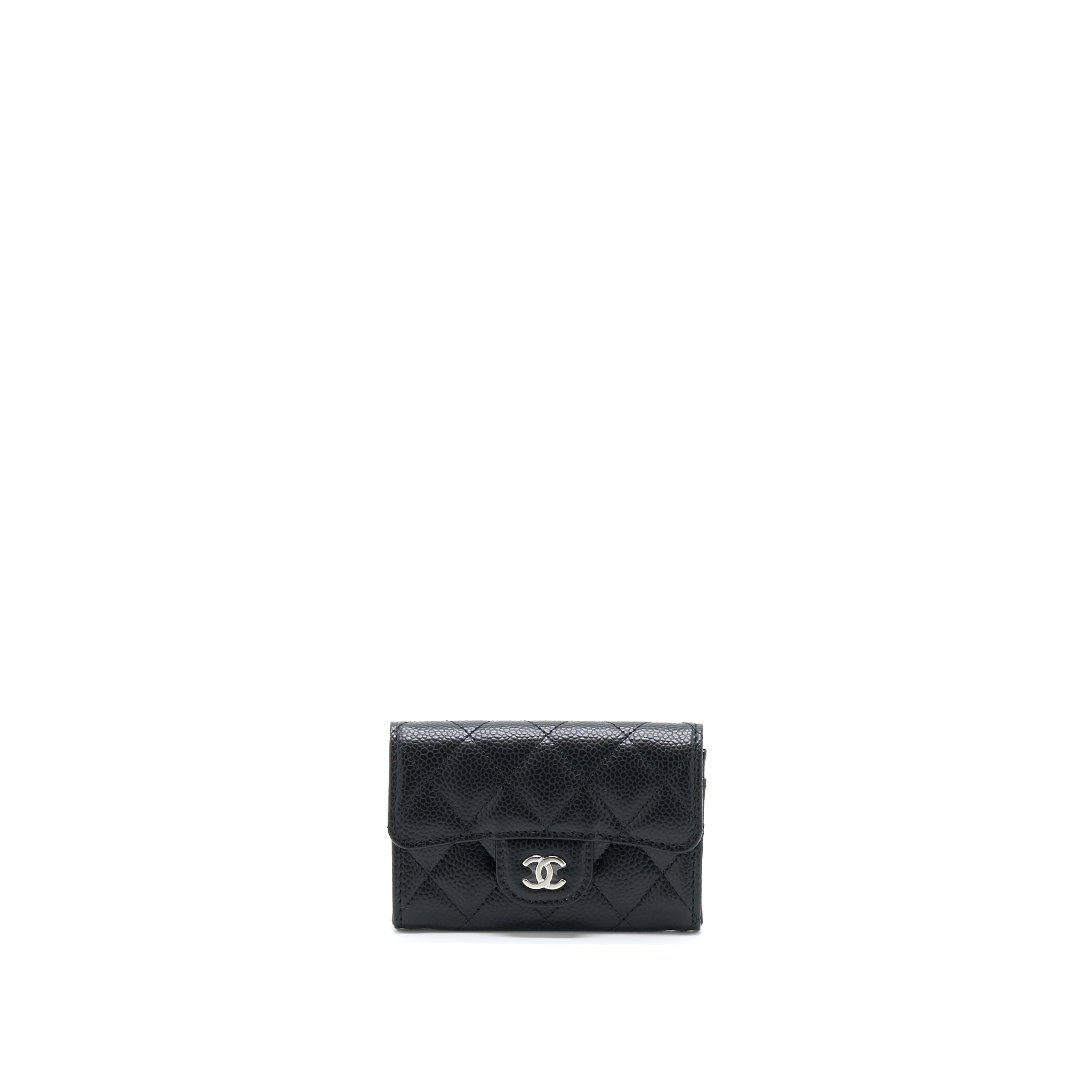 Chanel Classic Flap Card Holder Caviar Black