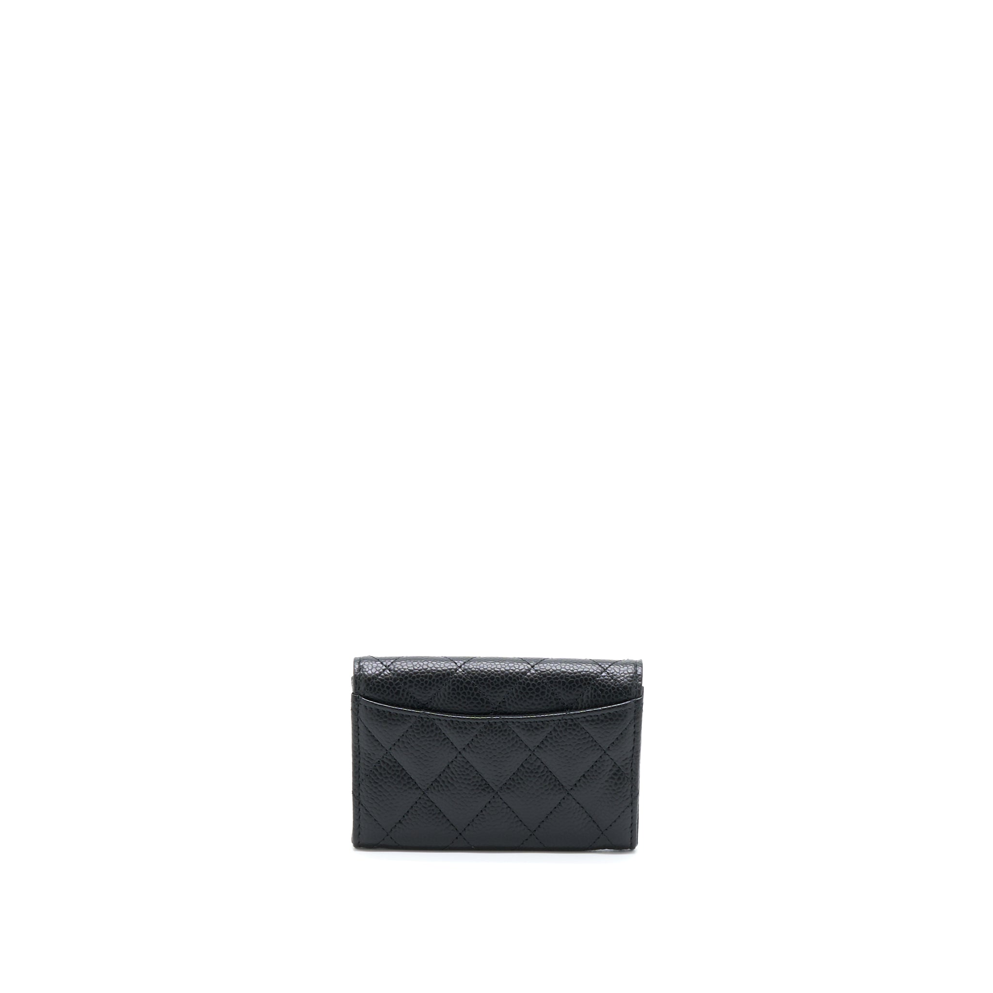 Chanel Classic Flap Card Holder Caviar Black