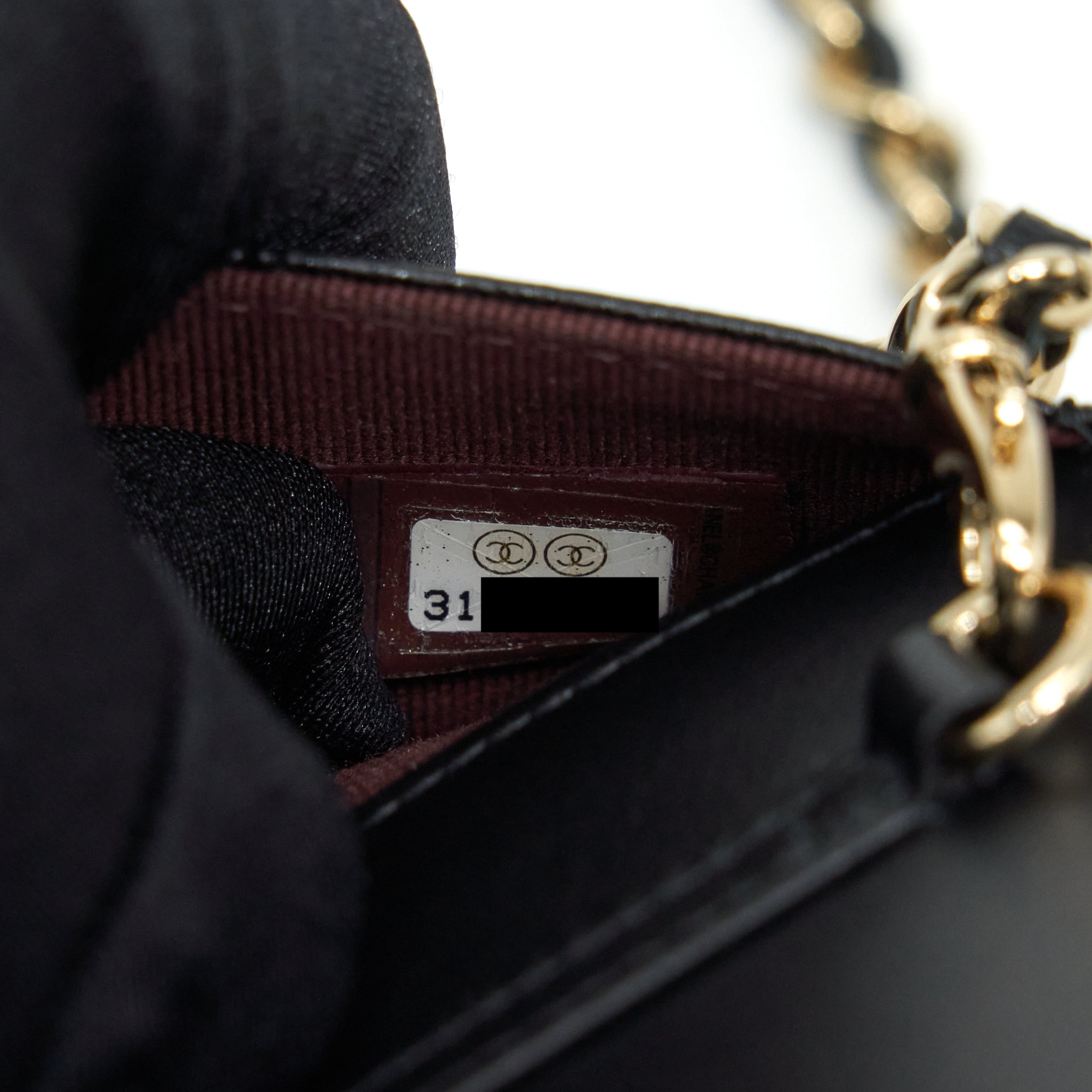 Chanel 22P 2 In 1 Wallet On Chain Caviar Black L