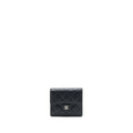 Chanel Classic Small Compact Wallet Caviar Black