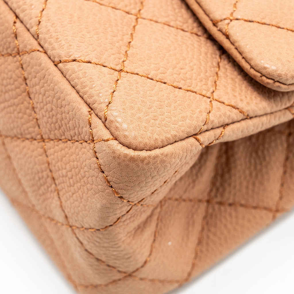 Chanel Small 2.55 Reissue Flap Bag Grained Calfskin Light Brown