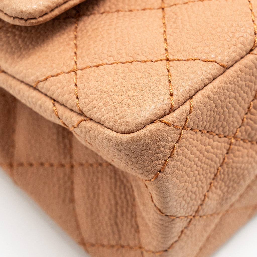 Chanel Small 2.55 Reissue Flap Bag Grained Calfskin Light Brown
