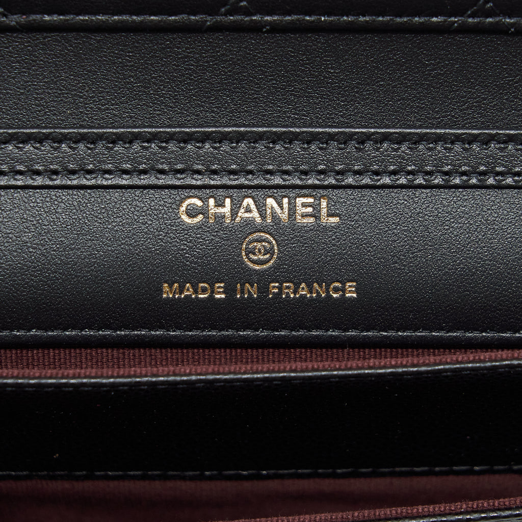 Chanel 22P 2 In 1 Wallet On Chain Caviar Black L