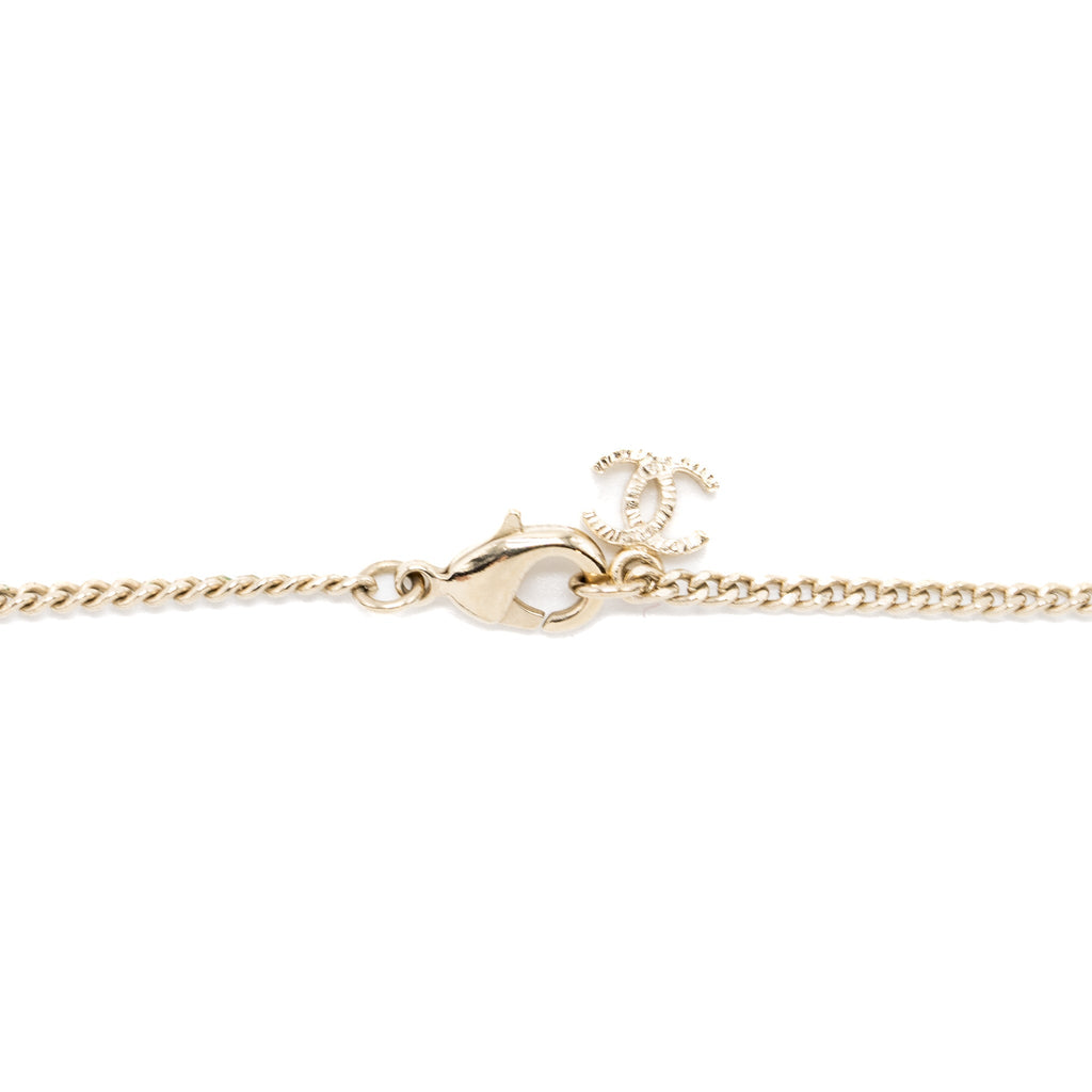 Chanel Classic CC Logo Pendant Crystal L