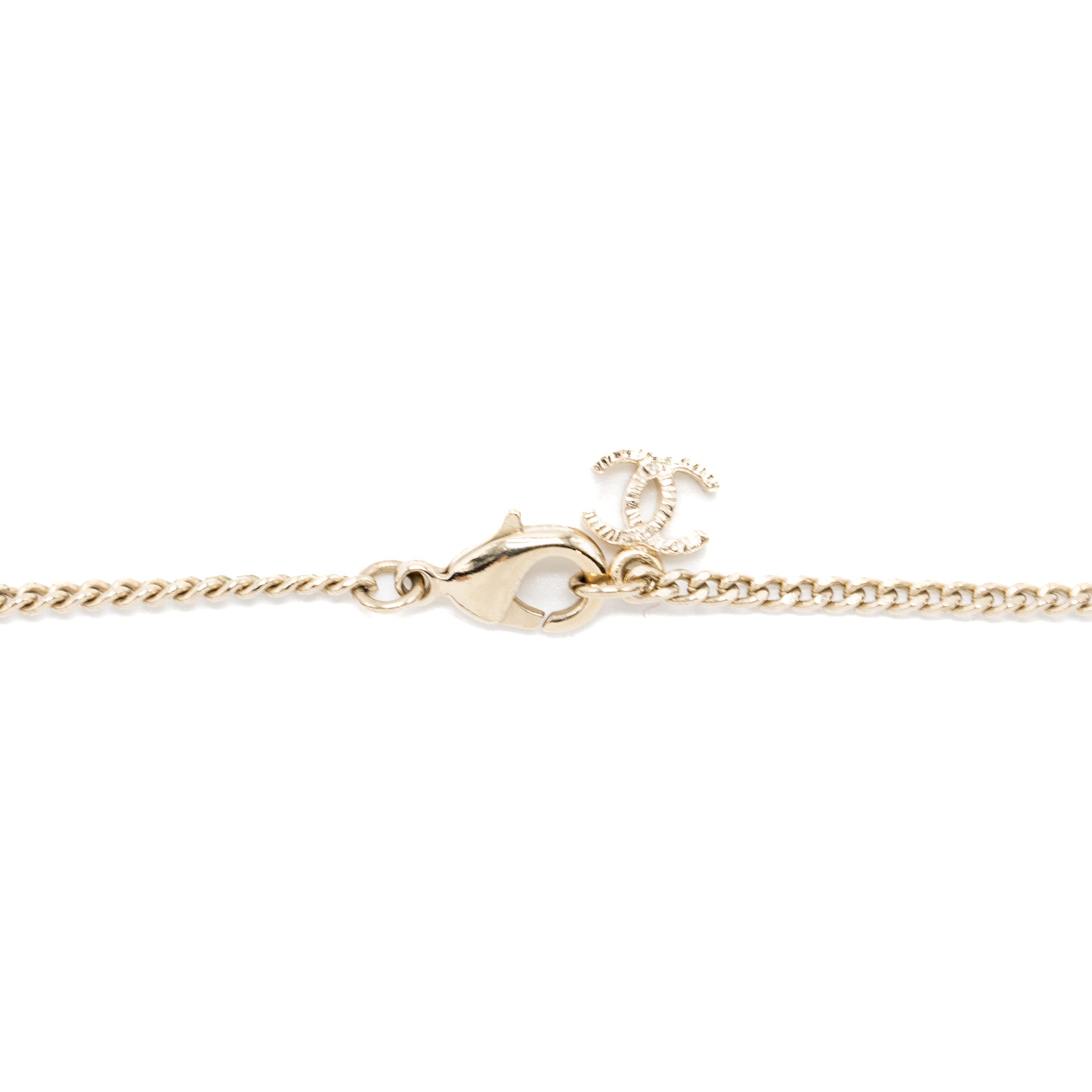 Chanel Classic CC Logo Pendant Crystal L