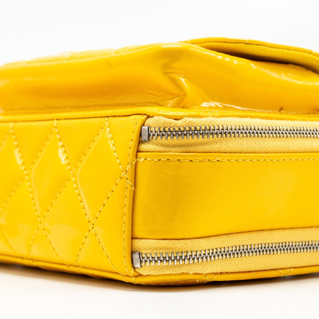 Chanel Pocket Box Camera Bag Patent Yellow
