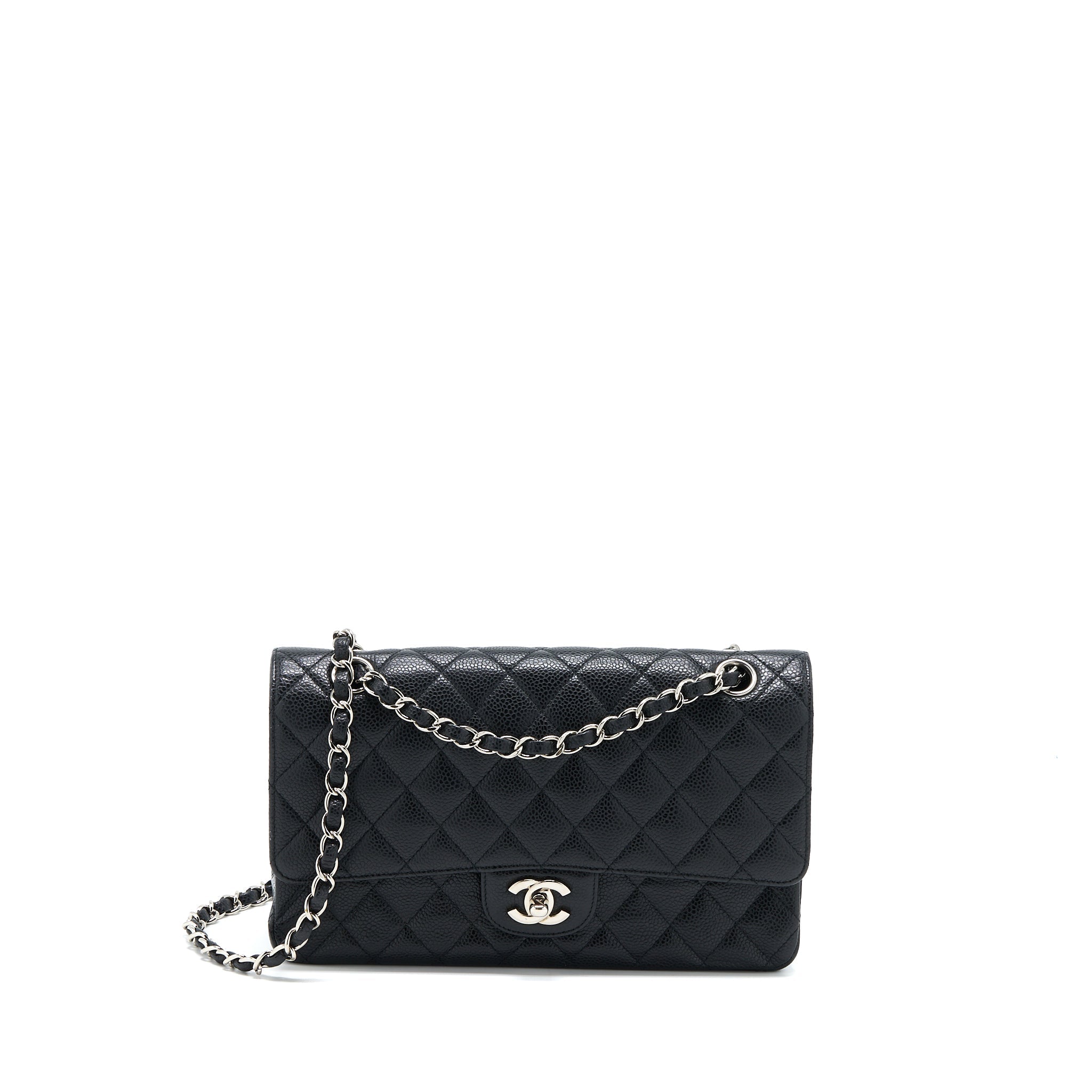 Chanel Medium Classic Double Flap Bag Caviar Black