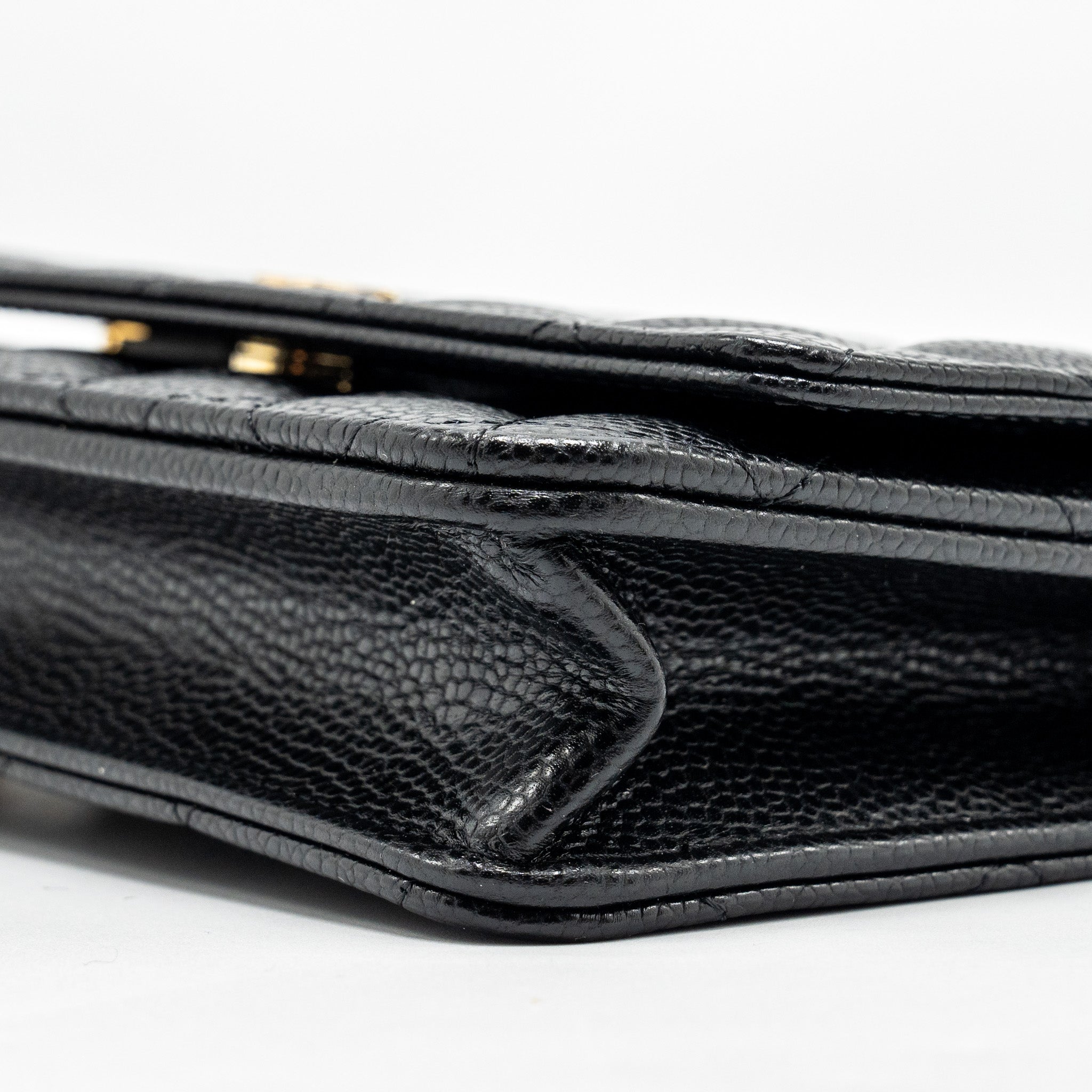 Chanel Classic Wallet on Chain Caviar black  (microchip)