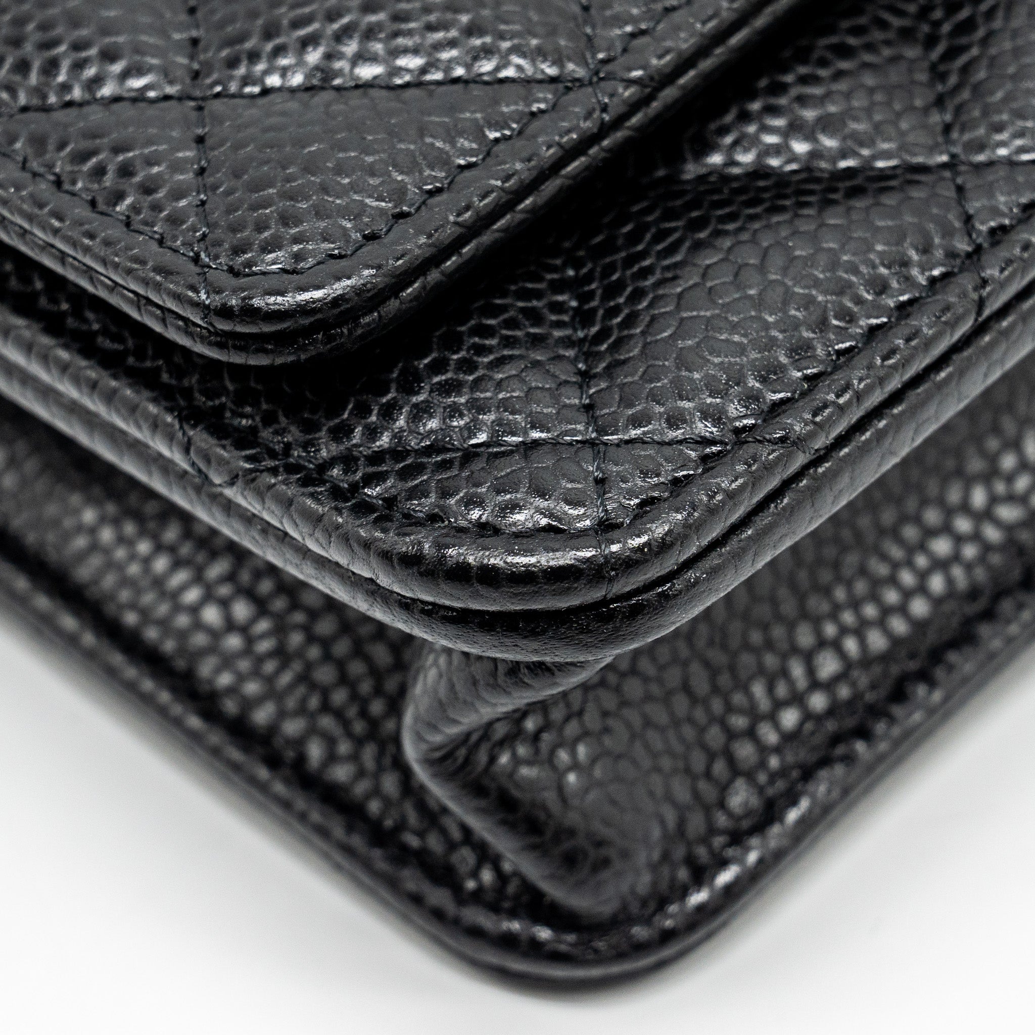 Chanel Classic Wallet on Chain Caviar black  (microchip)