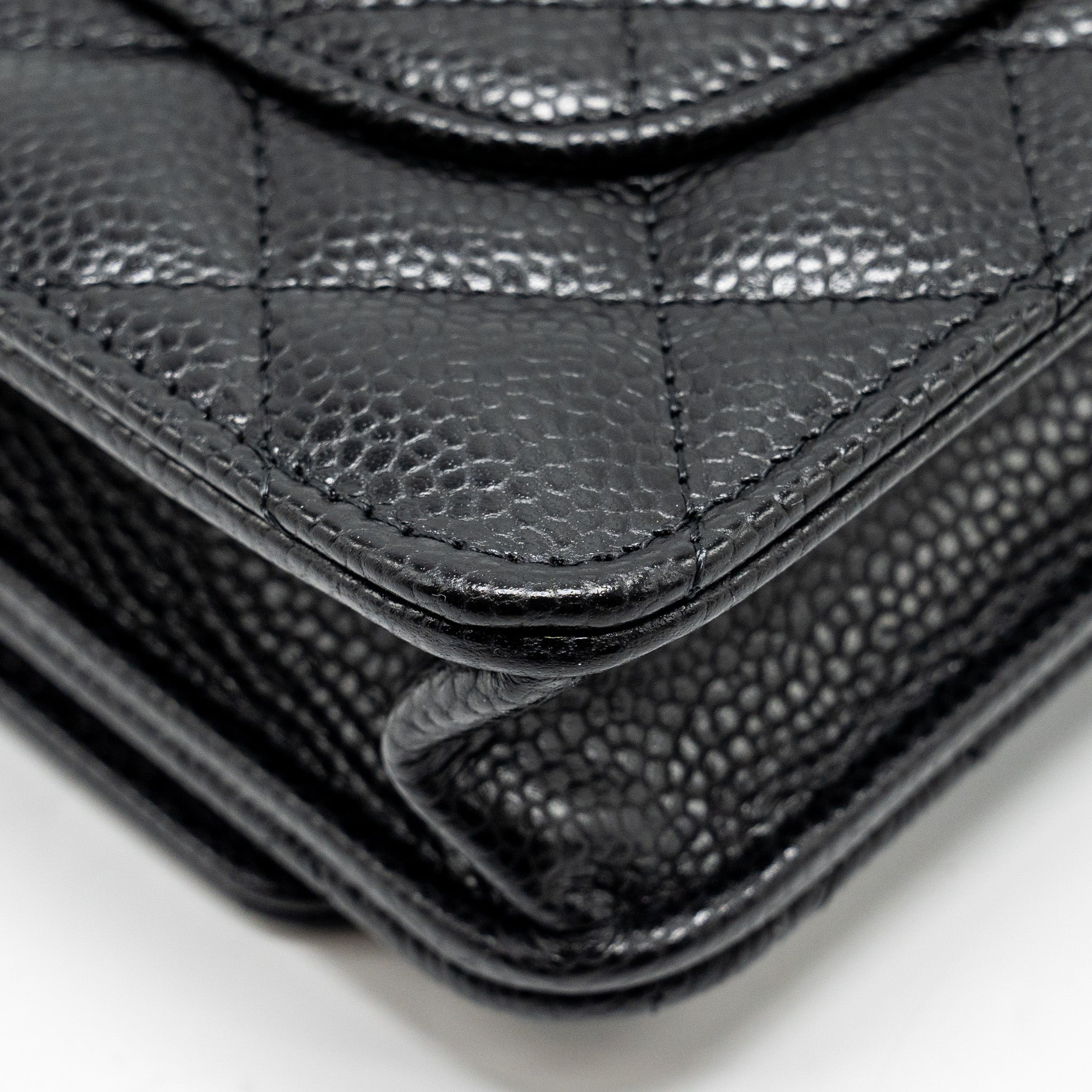 Chanel Classic Wallet on Chain Caviar black  (microchip)