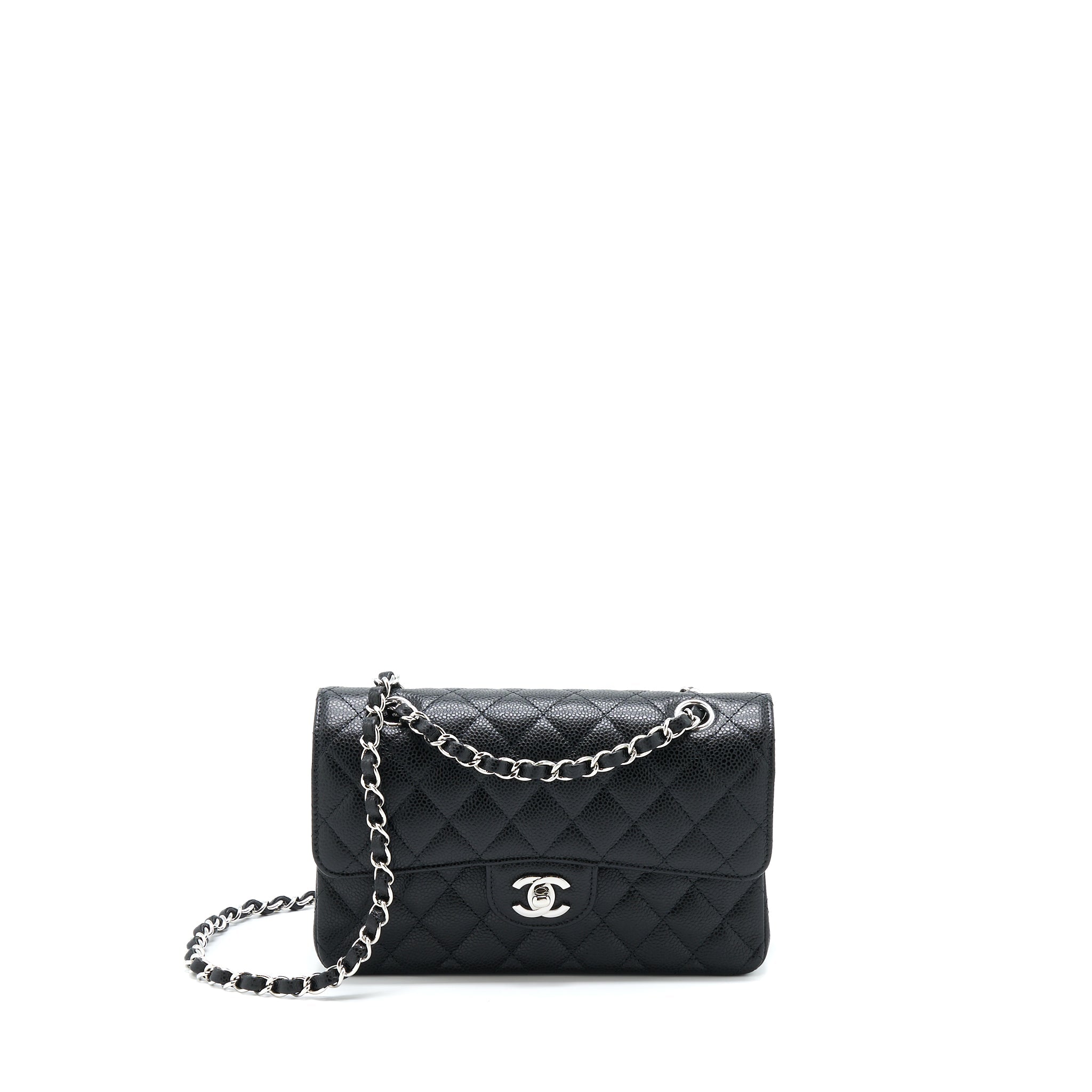 Chanel Small Classic Flap Bag Caviar Black