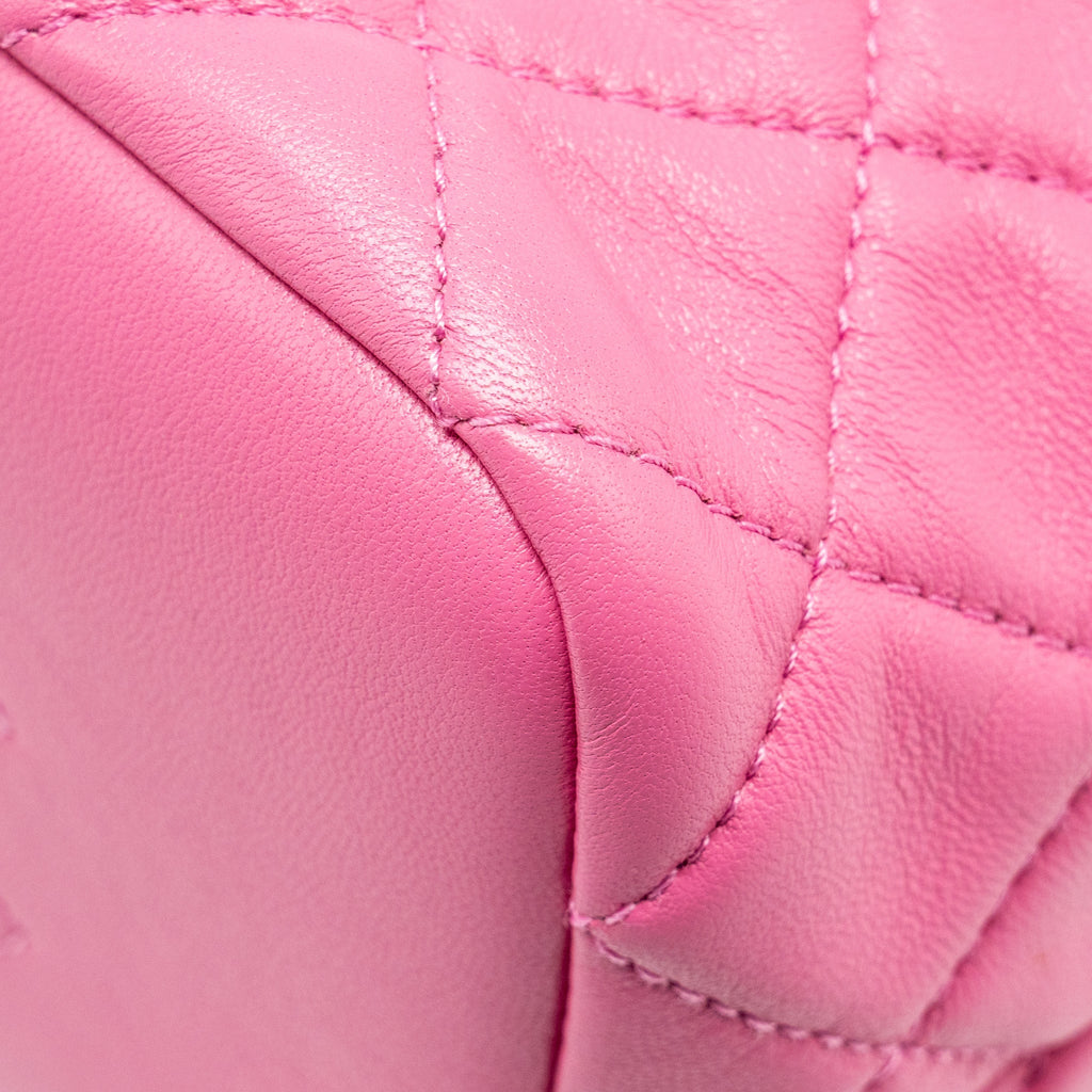Chanel 20S Small Quilted hobo bag Lambskin Pink
