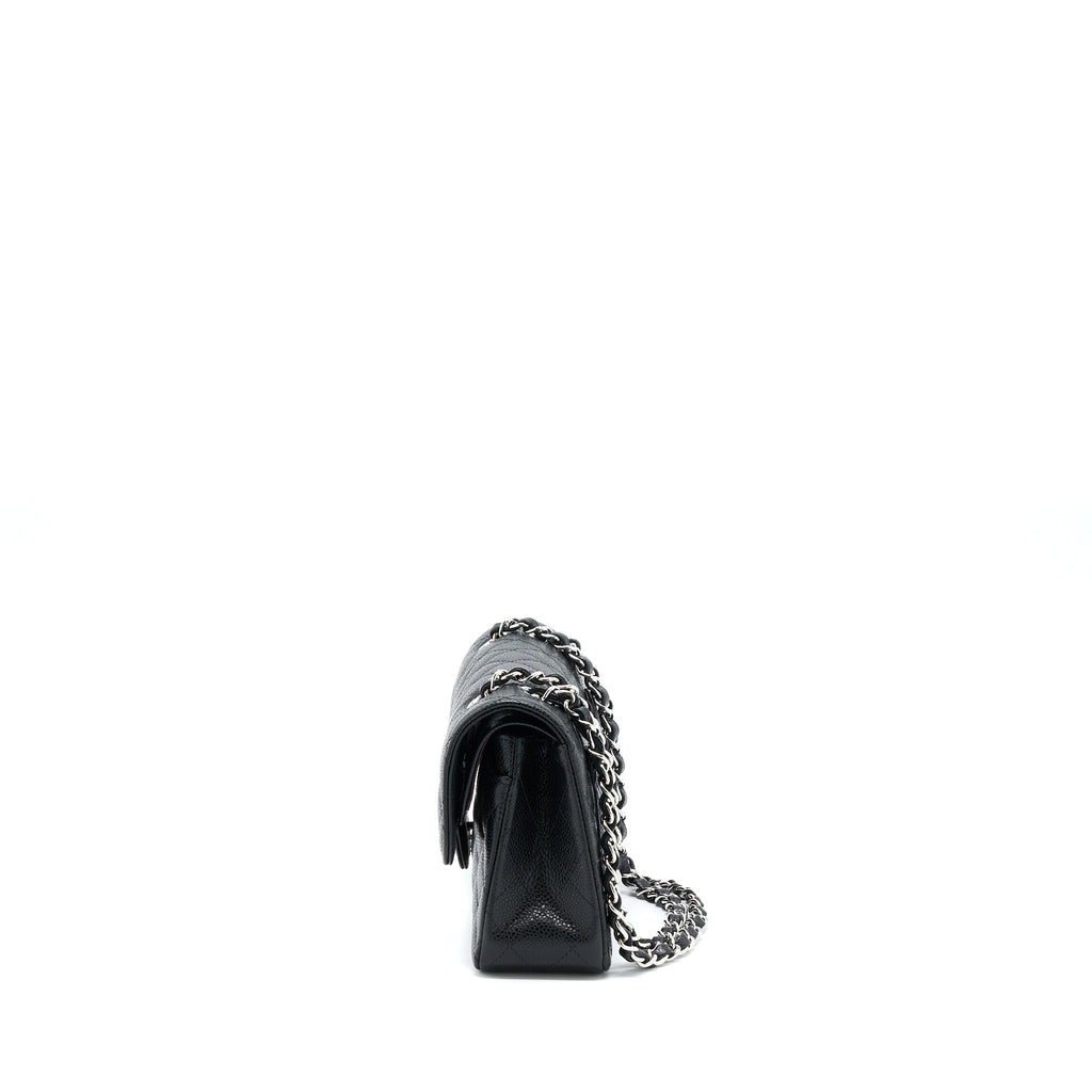 Chanel Small Classic Flap Bag Caviar Black