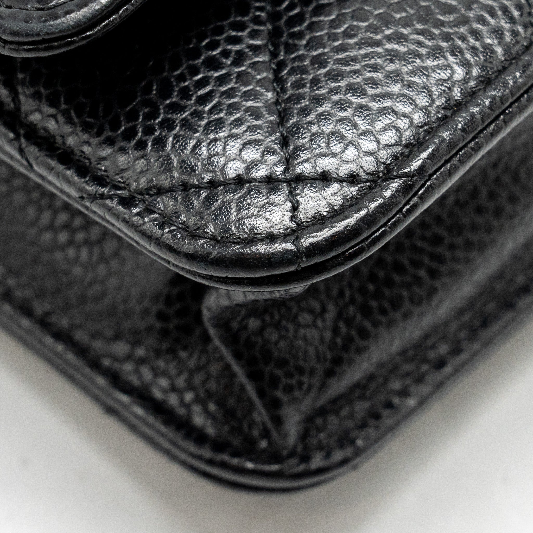 CHANEL Classic Wallet on Chain Caviar Black