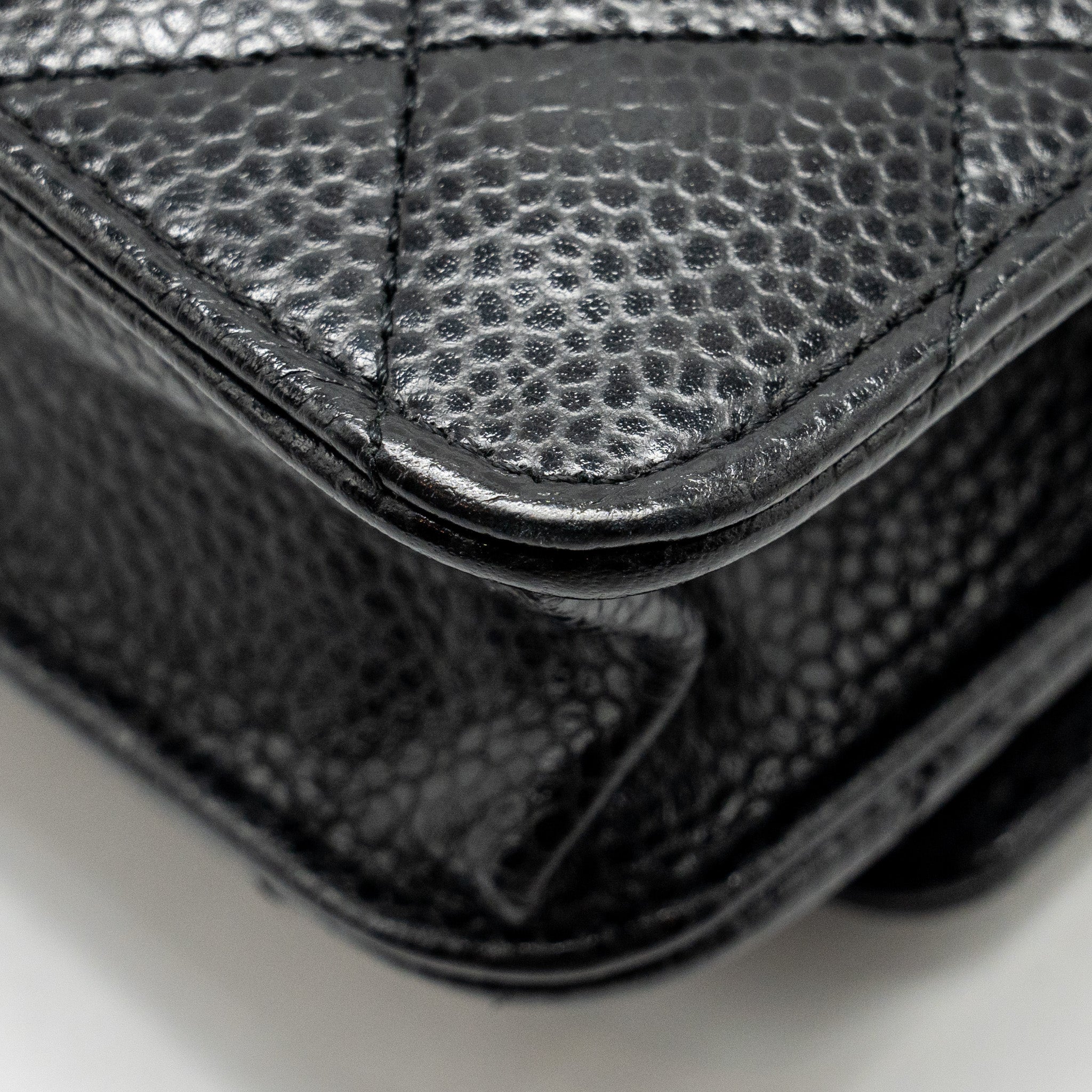CHANEL Classic Wallet on Chain Caviar Black