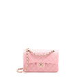 Chanel 22C Small Classic Double Flap Bag Caviar Pink L (Microchip)