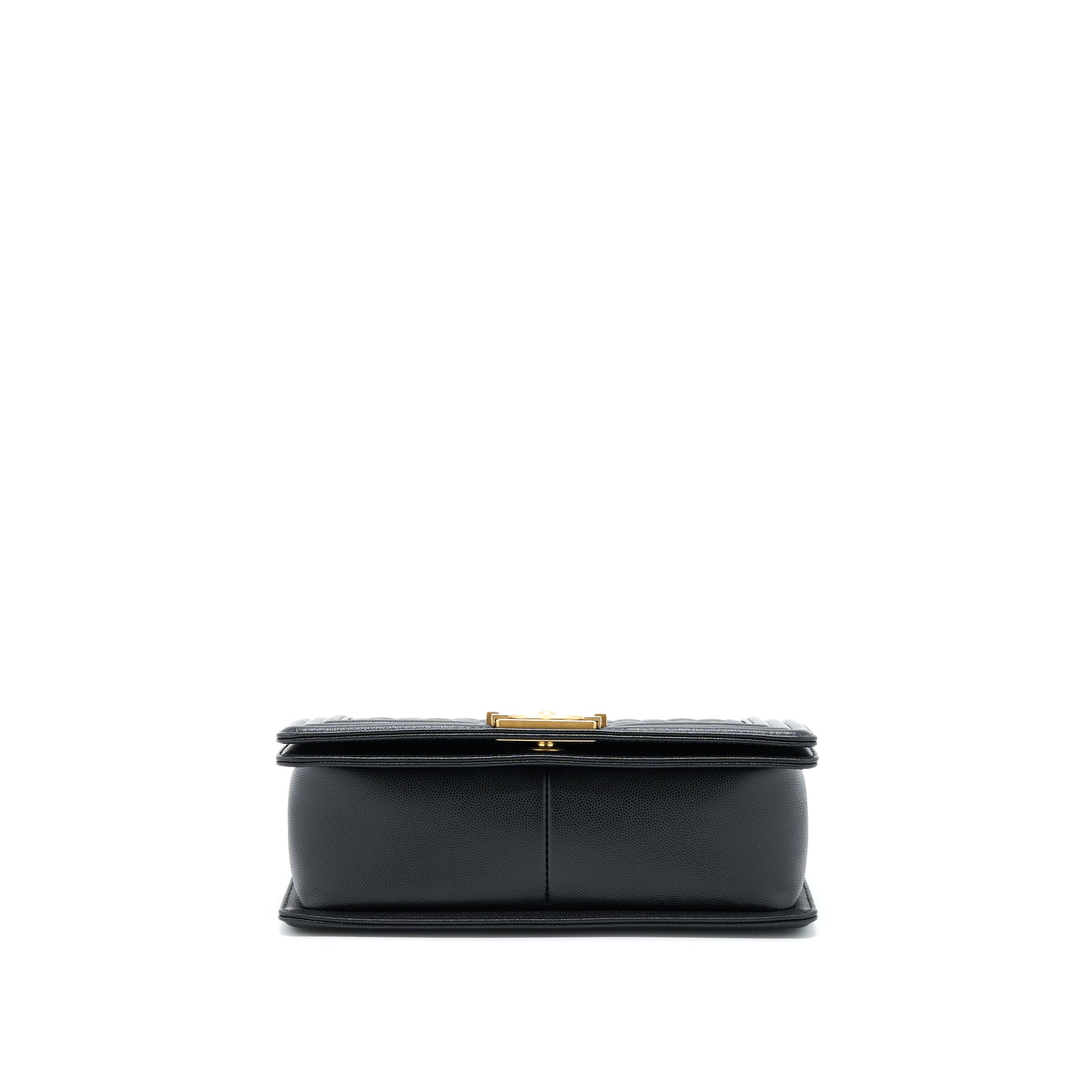 Chanel Medium Boy Bag Caviar Black Brushed