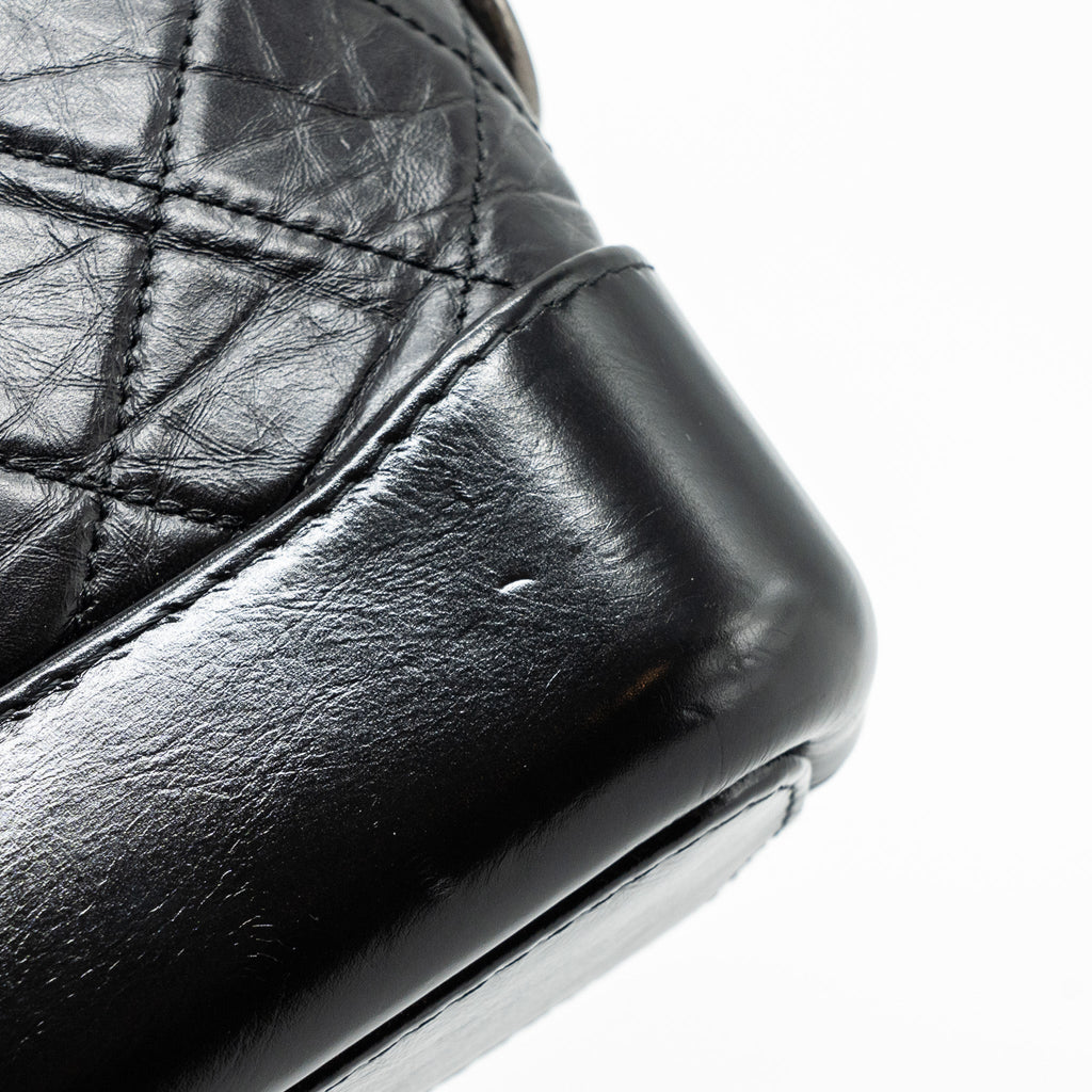 Chanel small Gabrielle hobo bag calfskin black Multicolour hardware