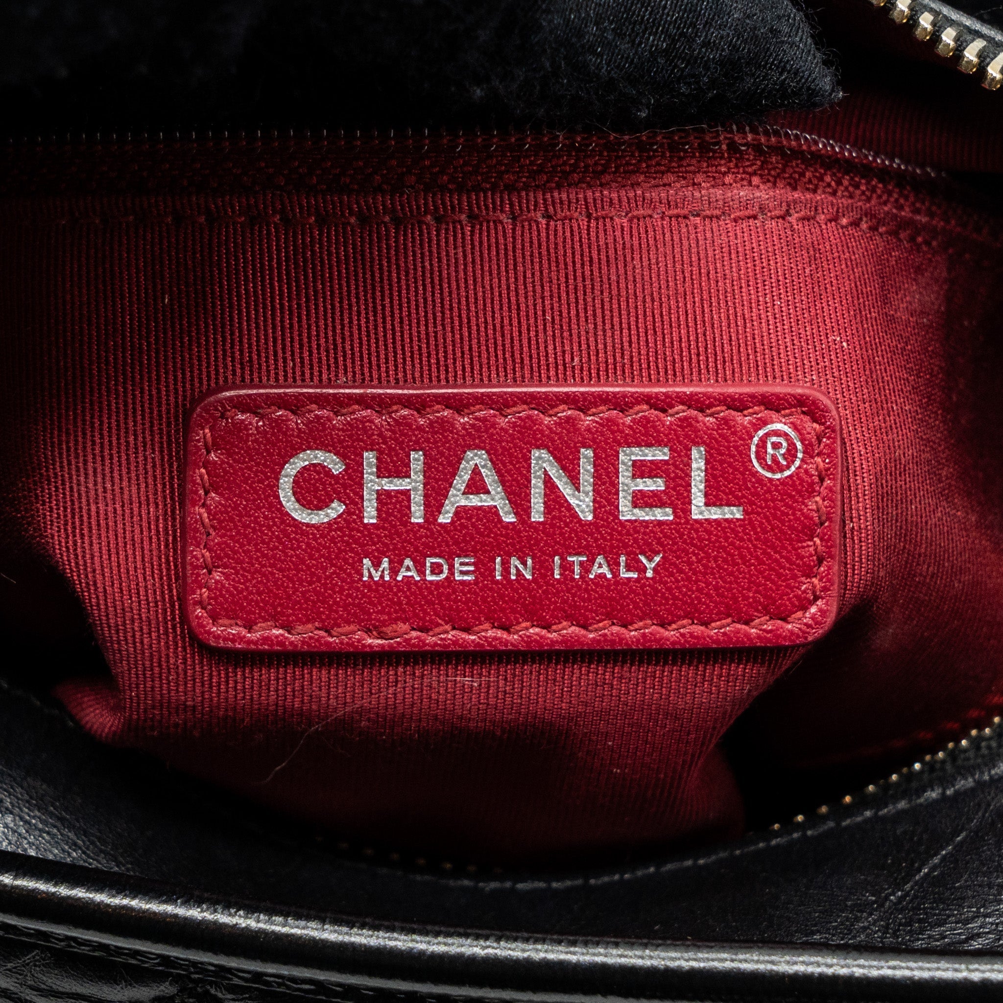 Chanel small Gabrielle hobo bag calfskin black Multicolour hardware