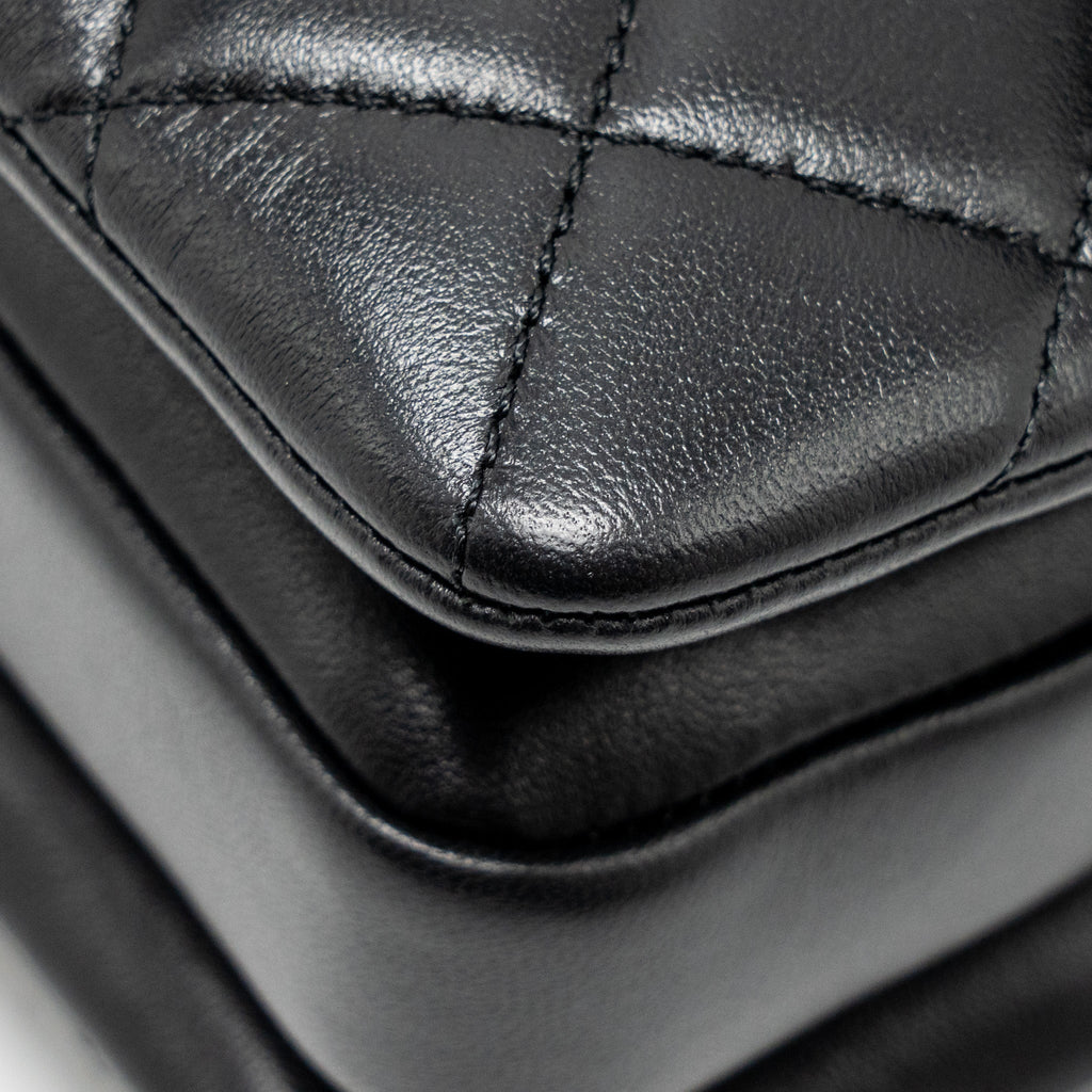 Chanel 24s Mini Trendy CC Lambskin Black L(microchip)