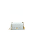 Chanel 23C Pearl Crush Mini Rectangular Lambskin Light Grey Brushed  (Microchip)