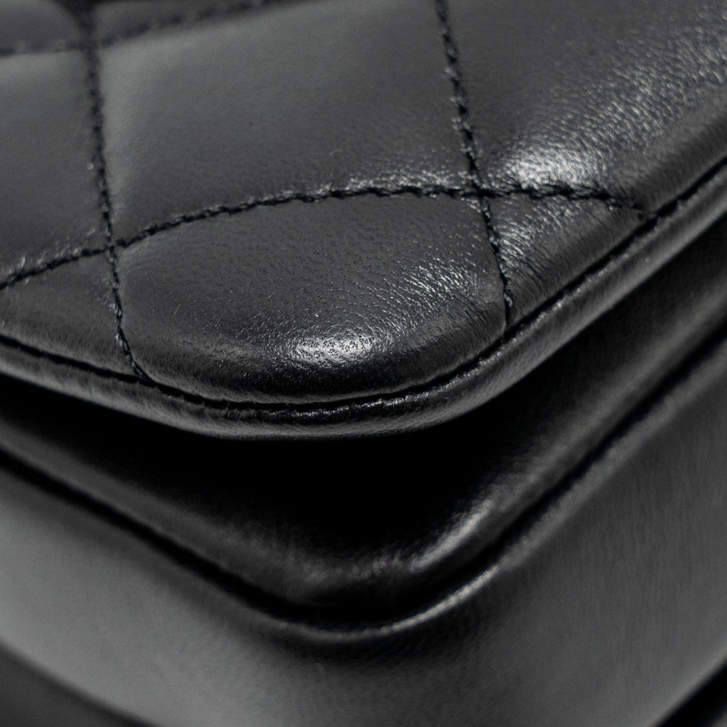Chanel 24s Mini Trendy CC Lambskin Black L(microchip)