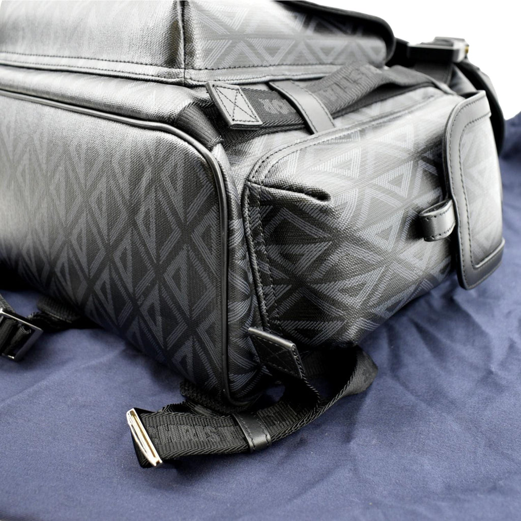 CHRISTIAN DIOR Hit The Road Diamond Canvas Backpack Black