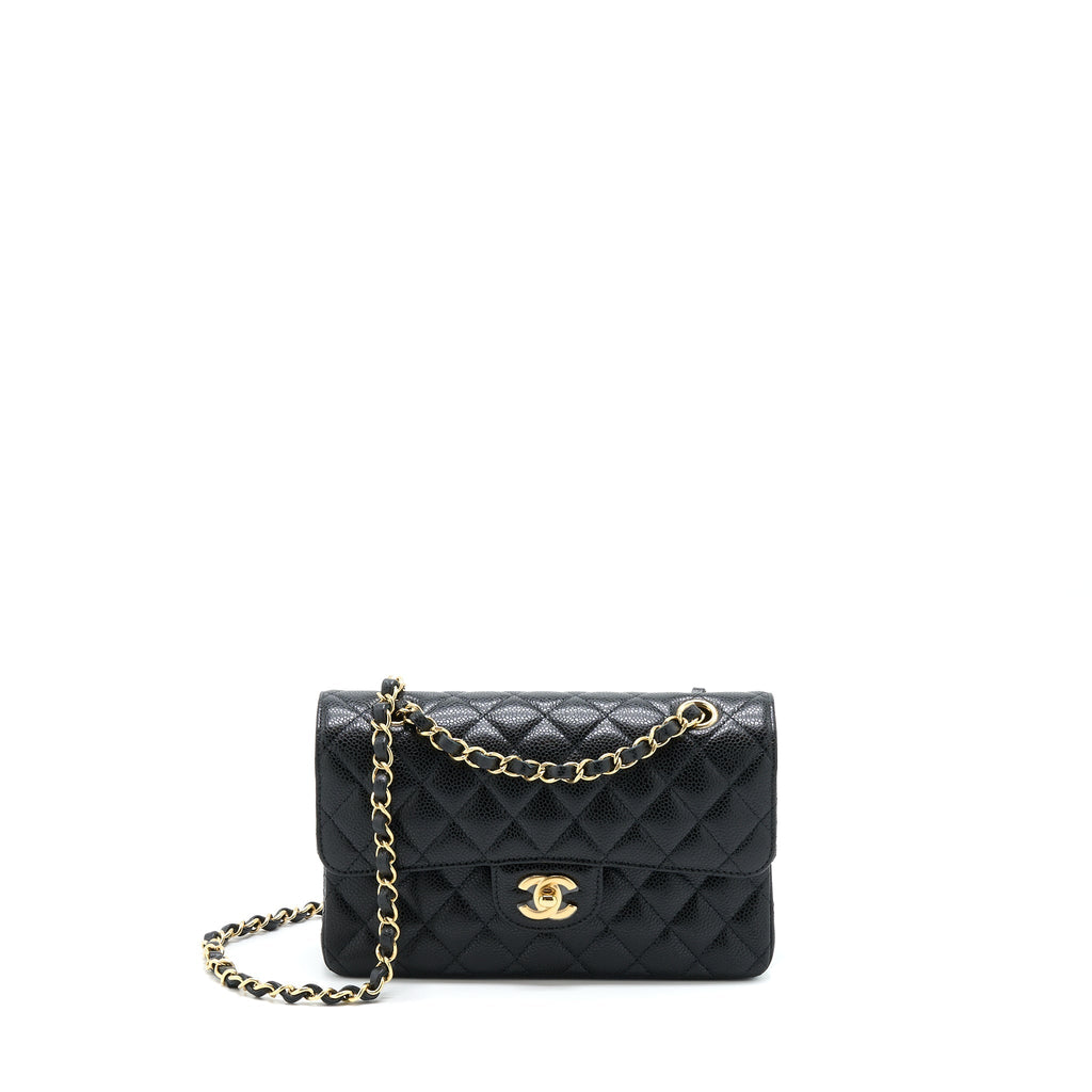 Chanel Small Classic Double Flap Caviar Black