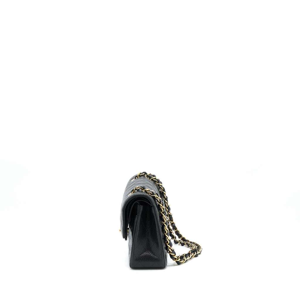 Chanel Small Classic Double Flap Caviar Black