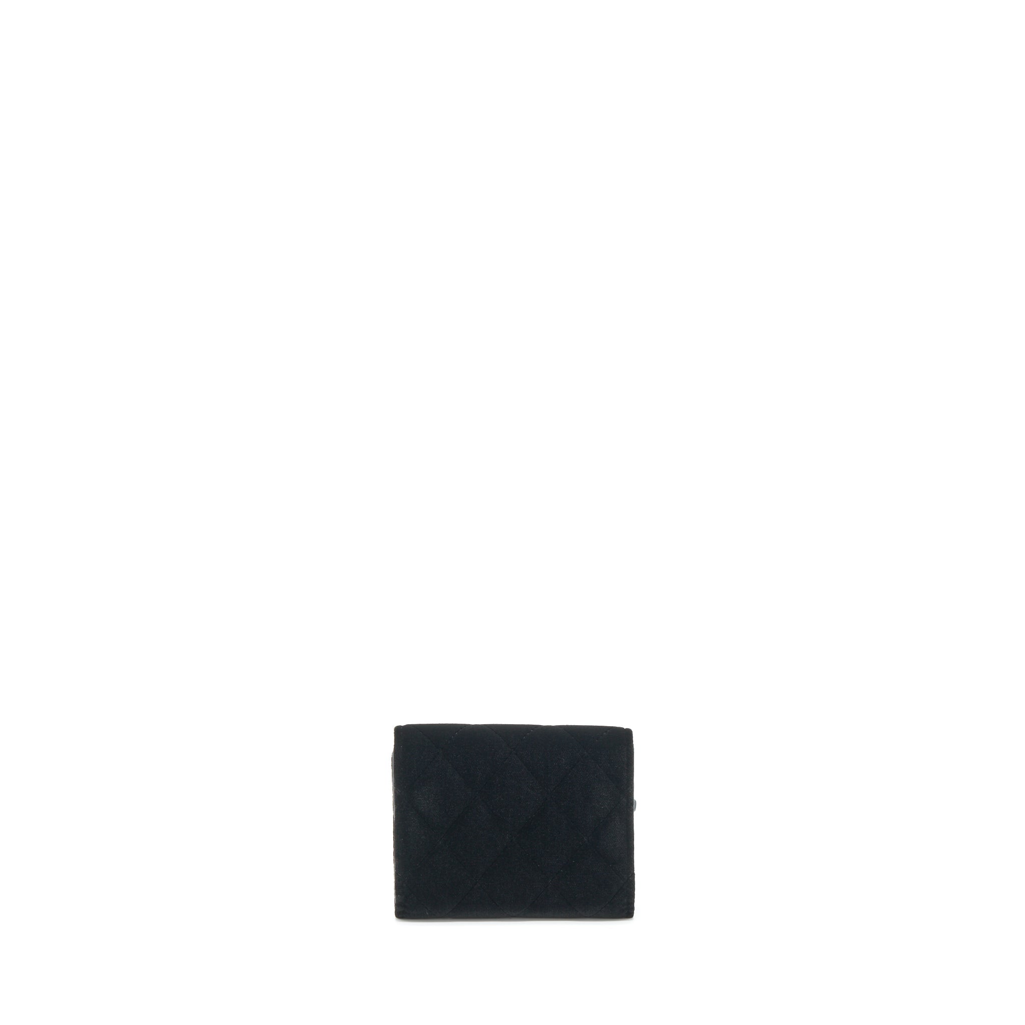 Chanel Small Flap Wallet Velvet Black L
