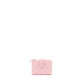Chanel Double Zip Card Holder Caviar Pink L