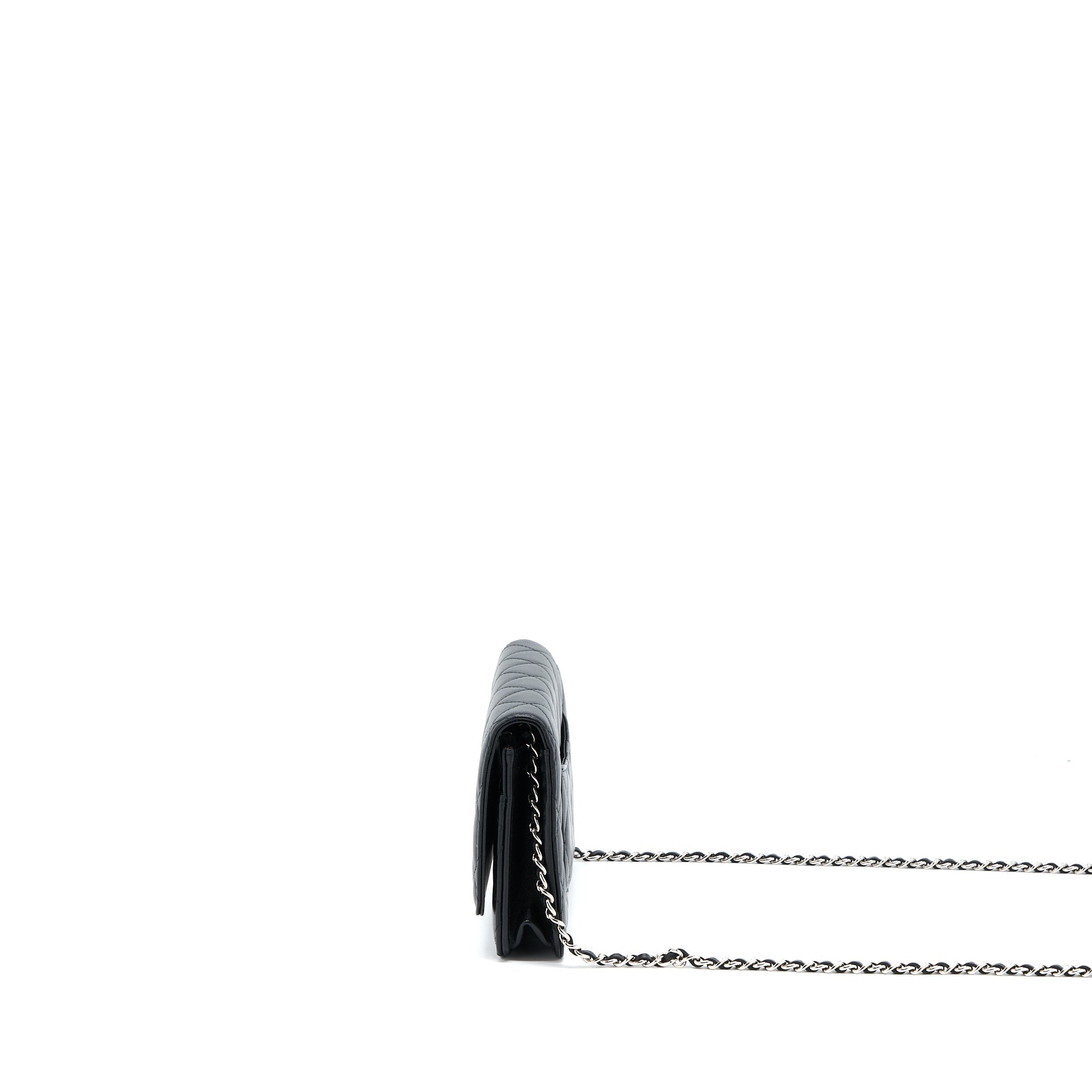 Chanel Classic Wallet on Chain Lambskin Black  (Microchip)