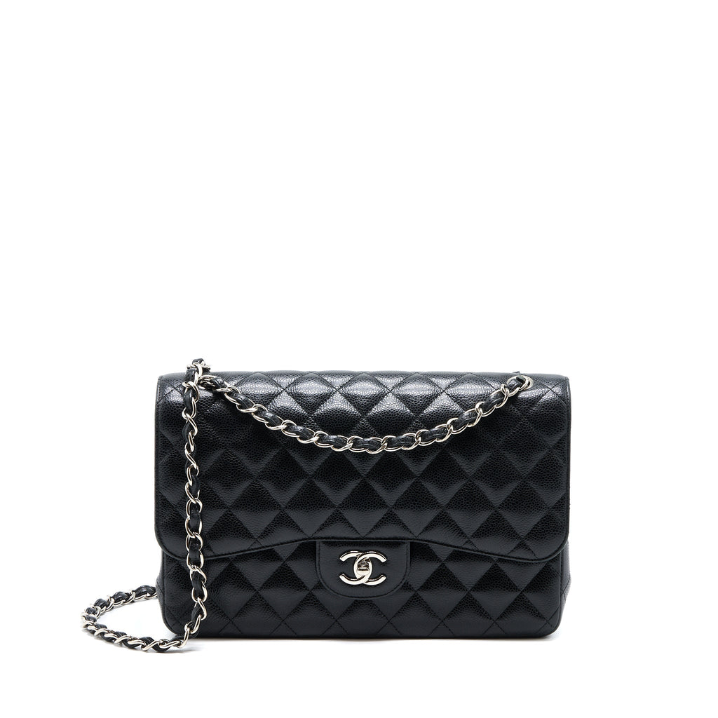 Chanel Classic Jumbo Double Flap Bag Caviar Black