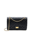 Chanel 2.55 227 Reissue Flap Bag Aged Calfskin Black