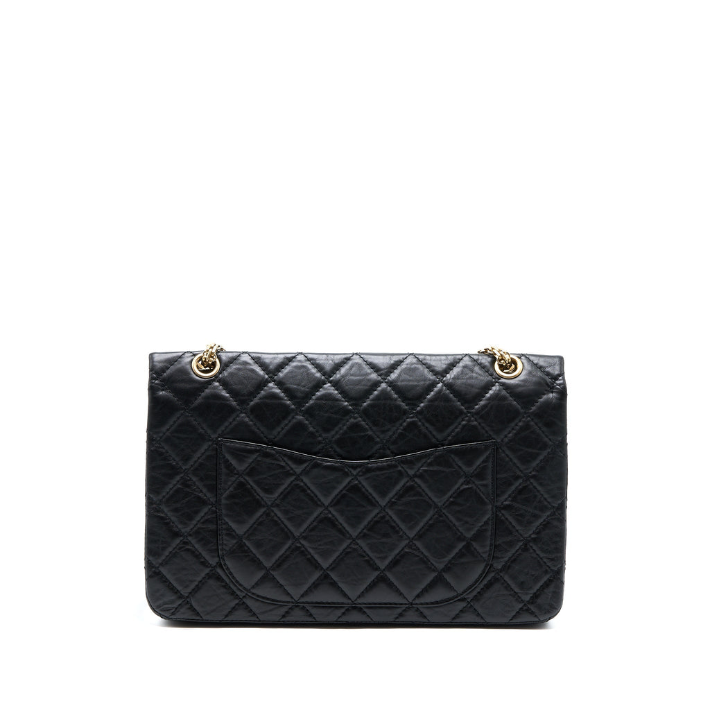 Chanel 2.55 227 Reissue Flap Bag Aged Calfskin Black