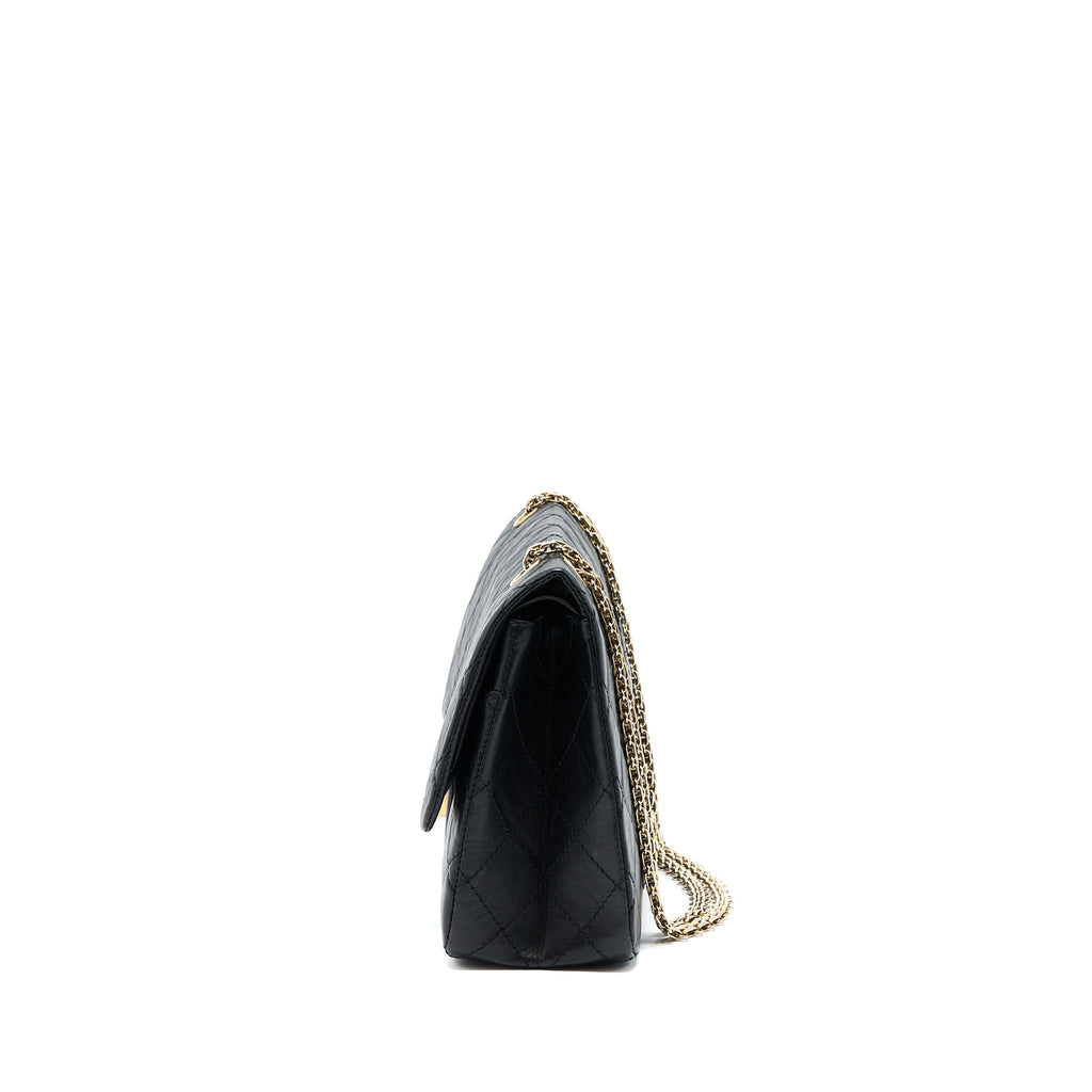 Chanel 2.55 227 Reissue Flap Bag Aged Calfskin Black