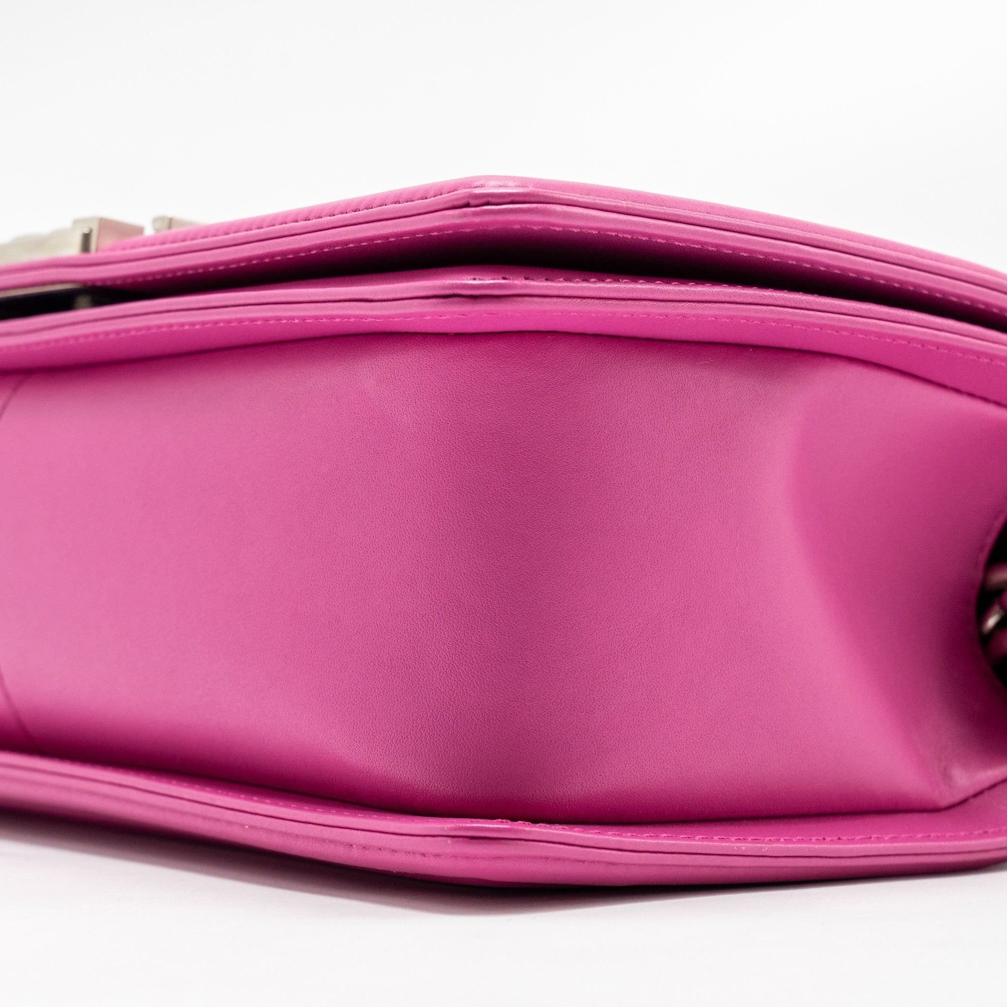 Chanel Medium Boy Flap Bag Python Pink Brushed