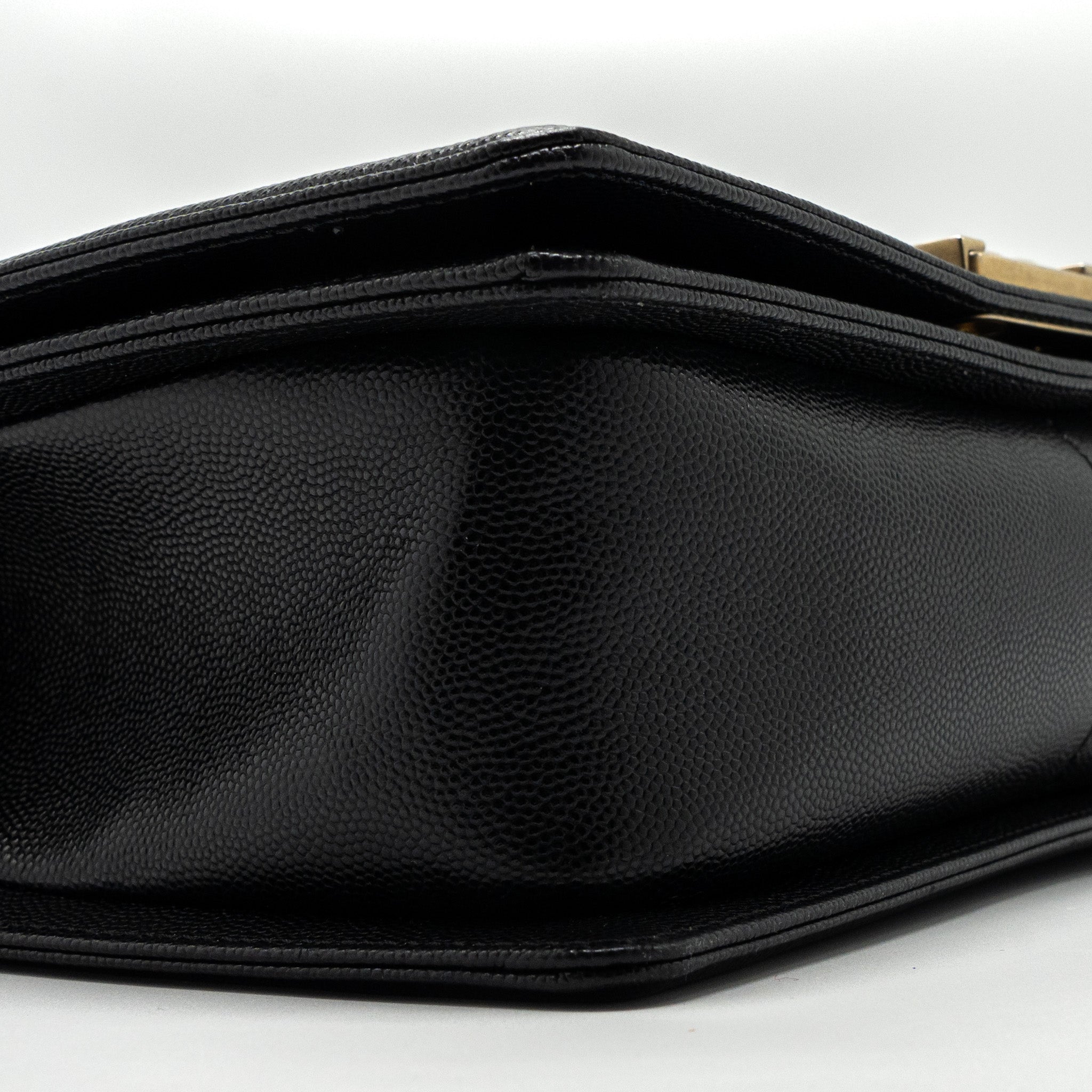 Chanel Medium Classic Boy Bag Caviar Black