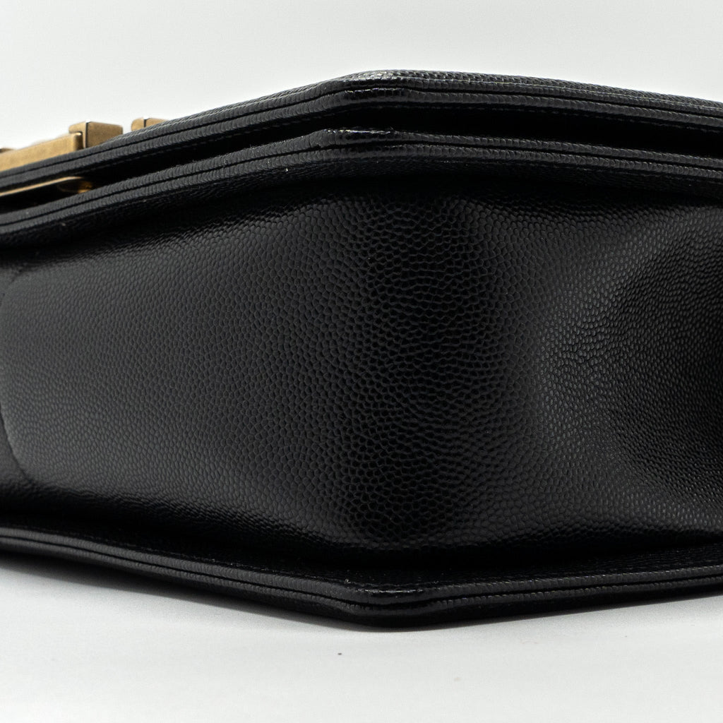 Chanel Medium Classic Boy Bag Caviar Black