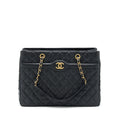 Chanel Shopping Tote Bag Caviar Black