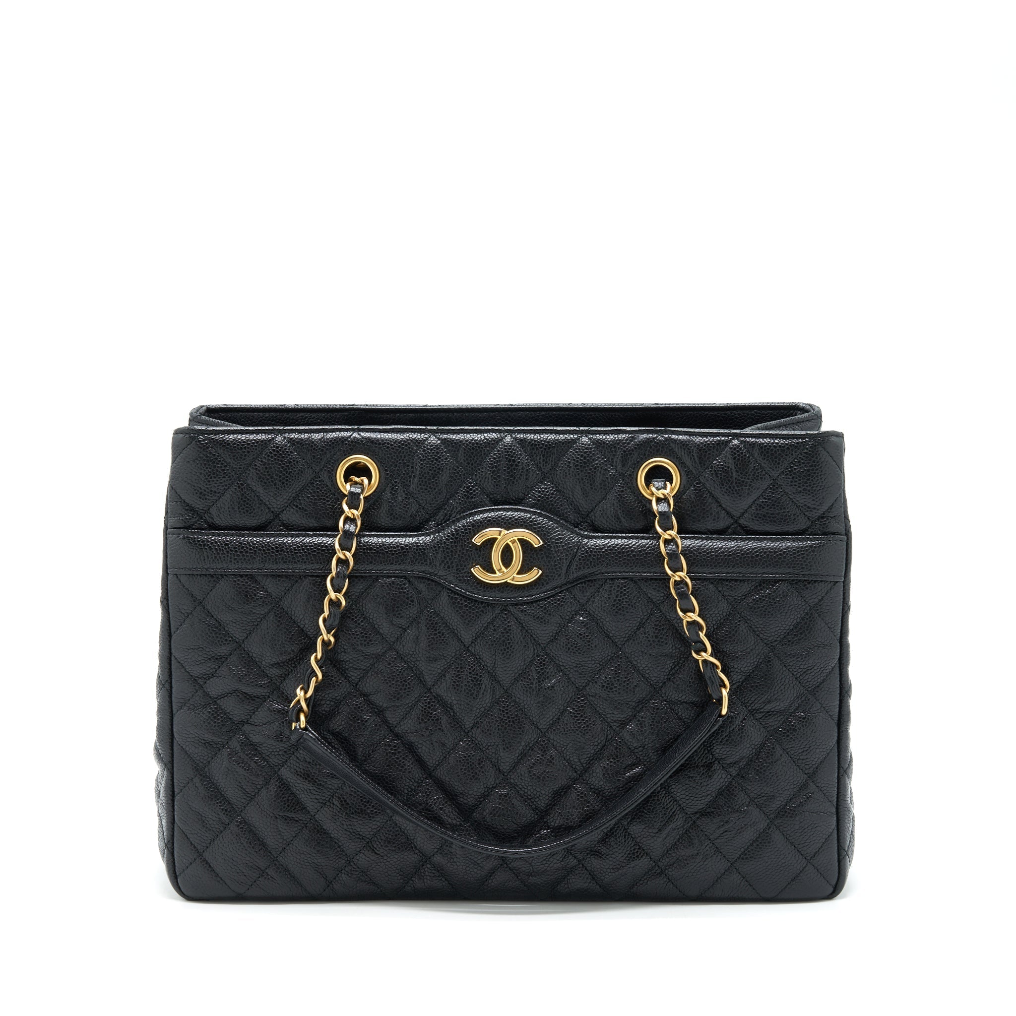 Chanel Shopping Tote Bag Caviar Black