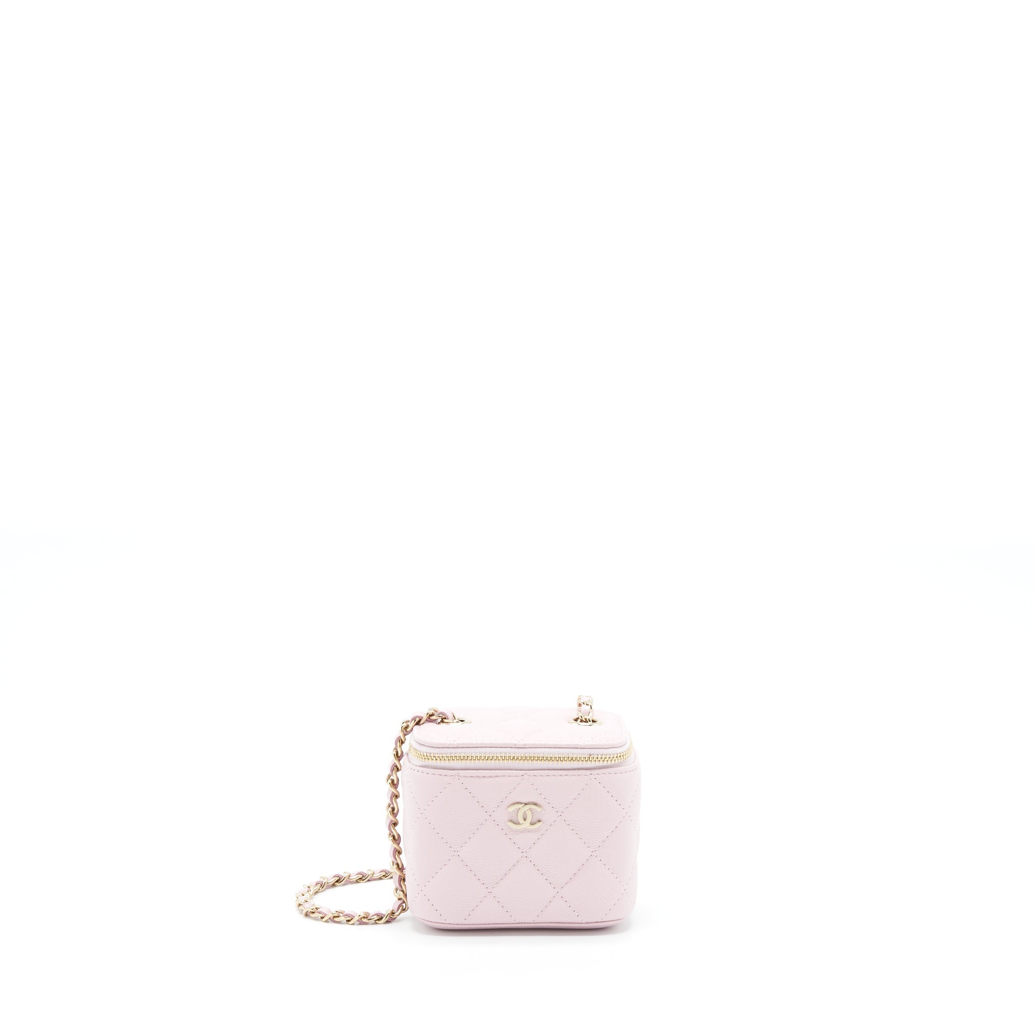 Chanel Mini Vanity Case Caviar Pink L