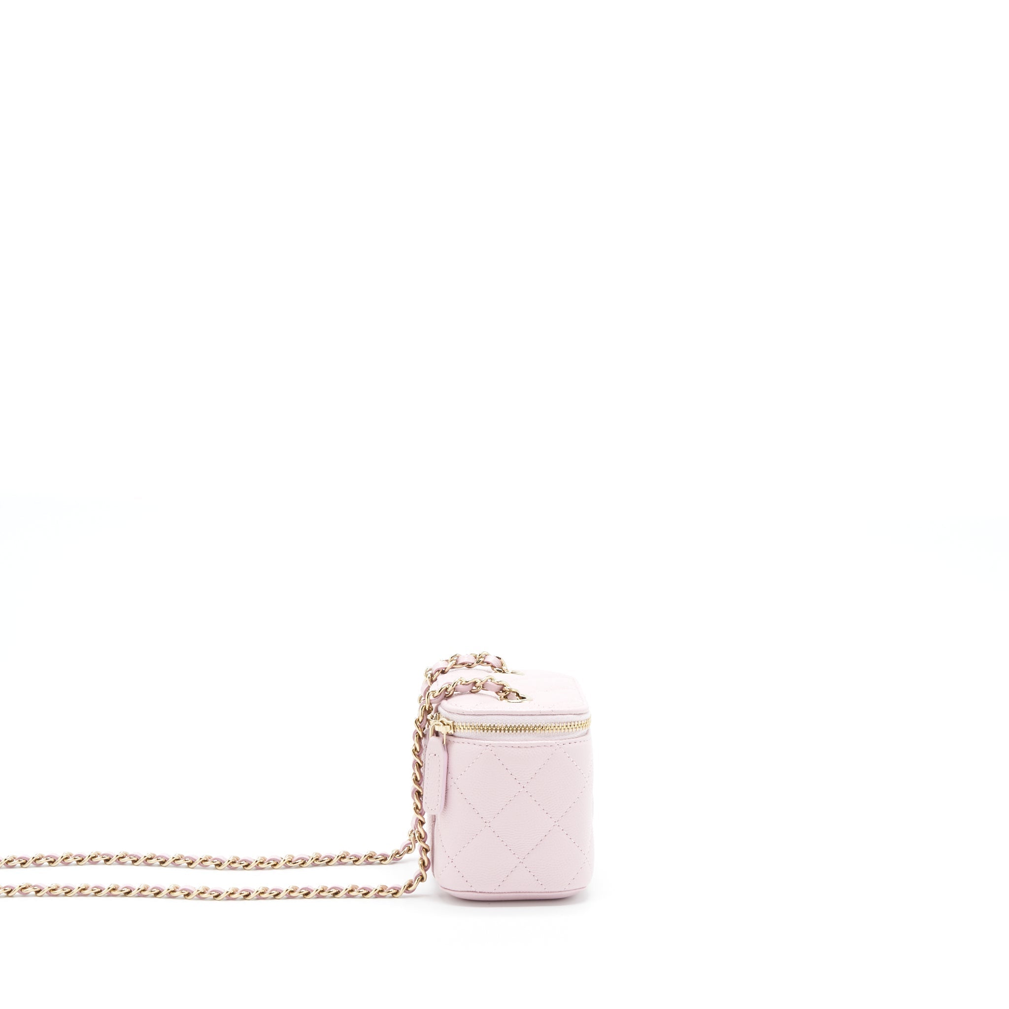 Chanel Mini Vanity Case Caviar Pink L