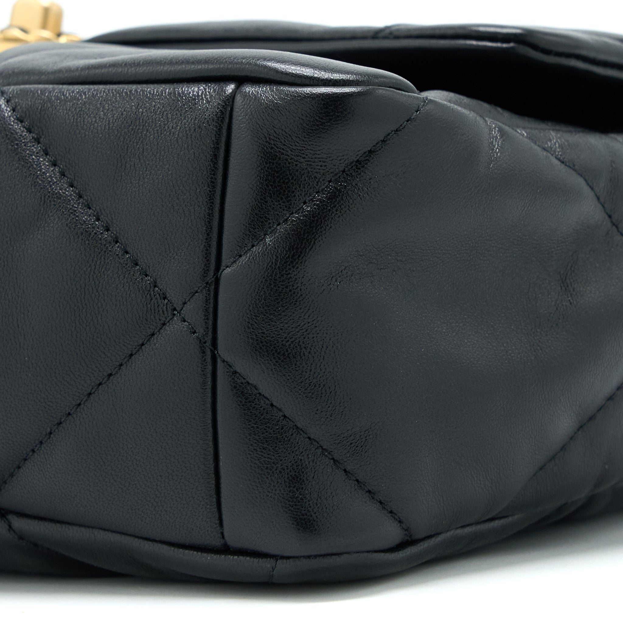 Chanel Medium 19 Bag Goatskin Black Multicolour Hardware