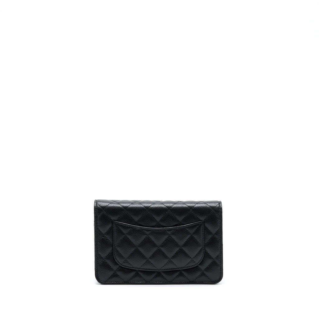 Chanel Classic Wallet On Chain Caviar Black