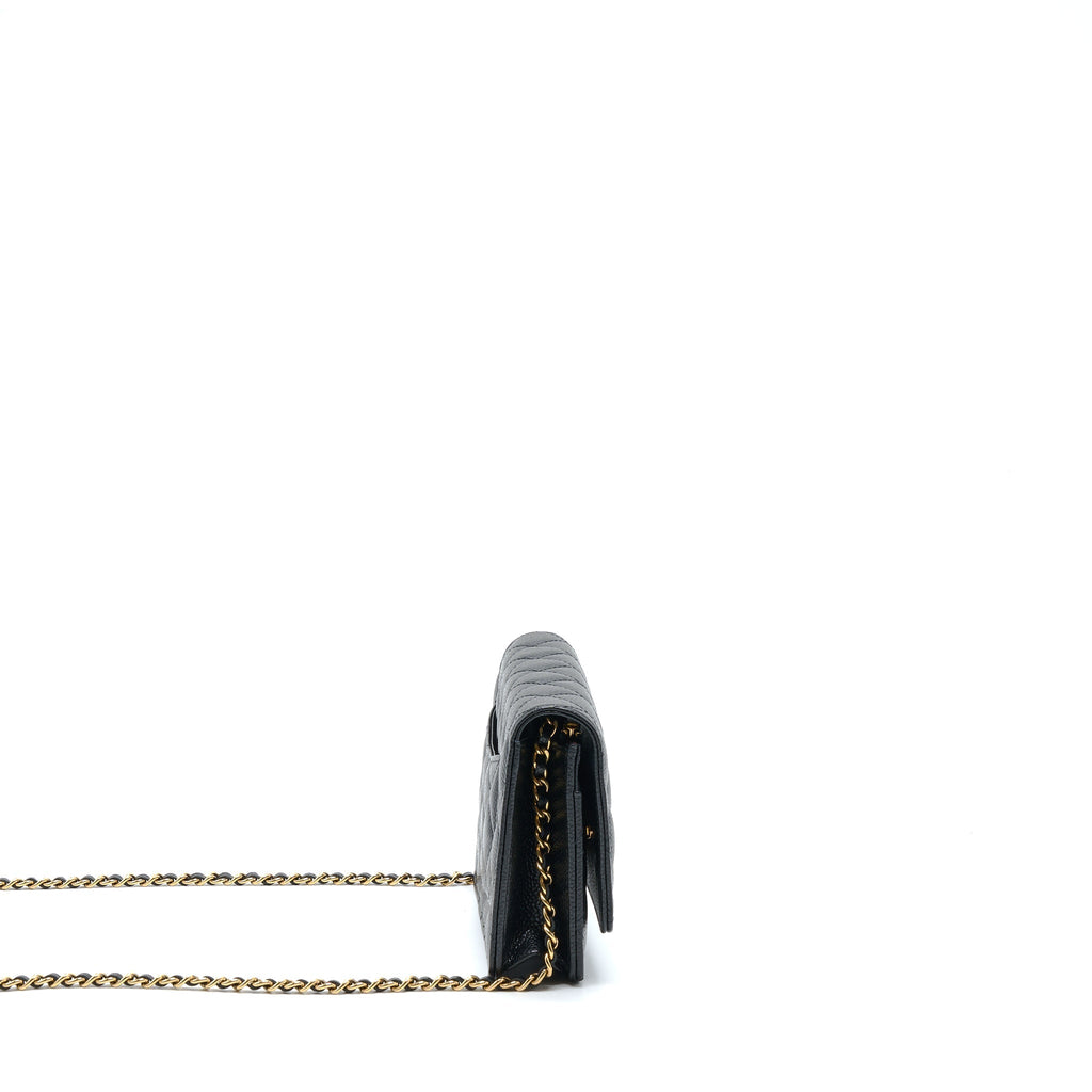 Chanel Classic Wallet On Chain Caviar Black