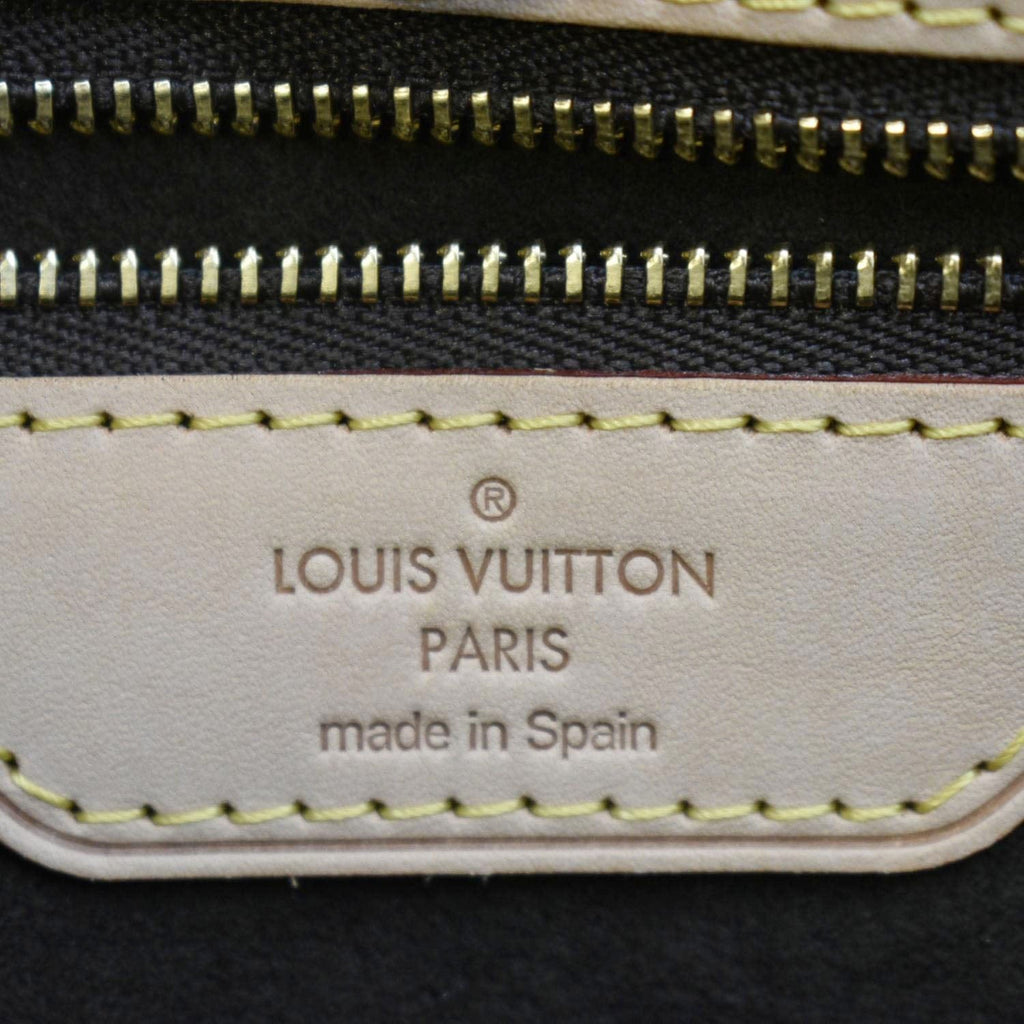 LOUIS VUITTON Wilshire GM Monogram Canvas Tote Shoulder Bag Brown